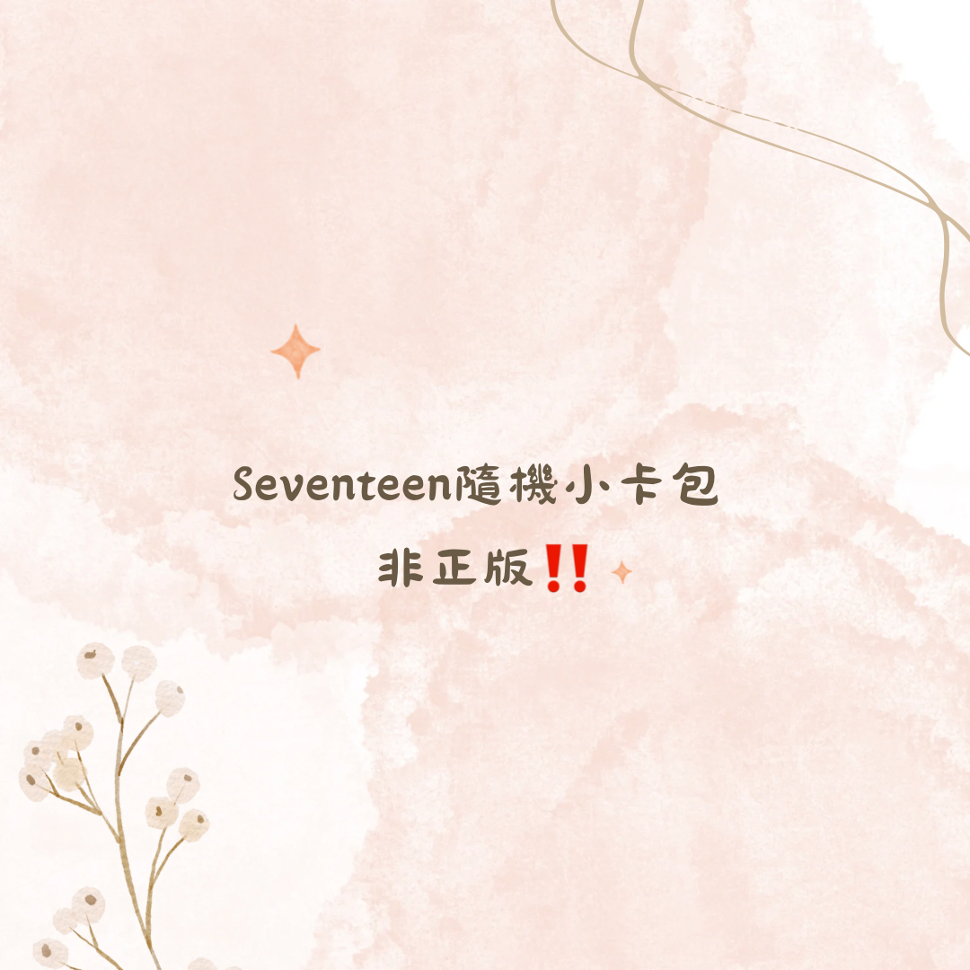 Seventeen隨機小卡包 非正版‼️