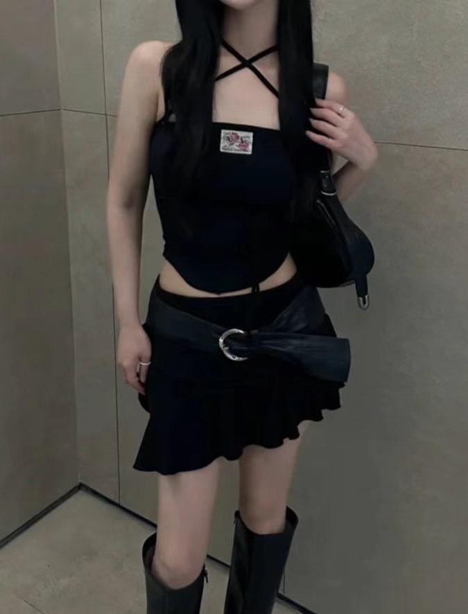 平口掛脖繞來繞去綁帶背心