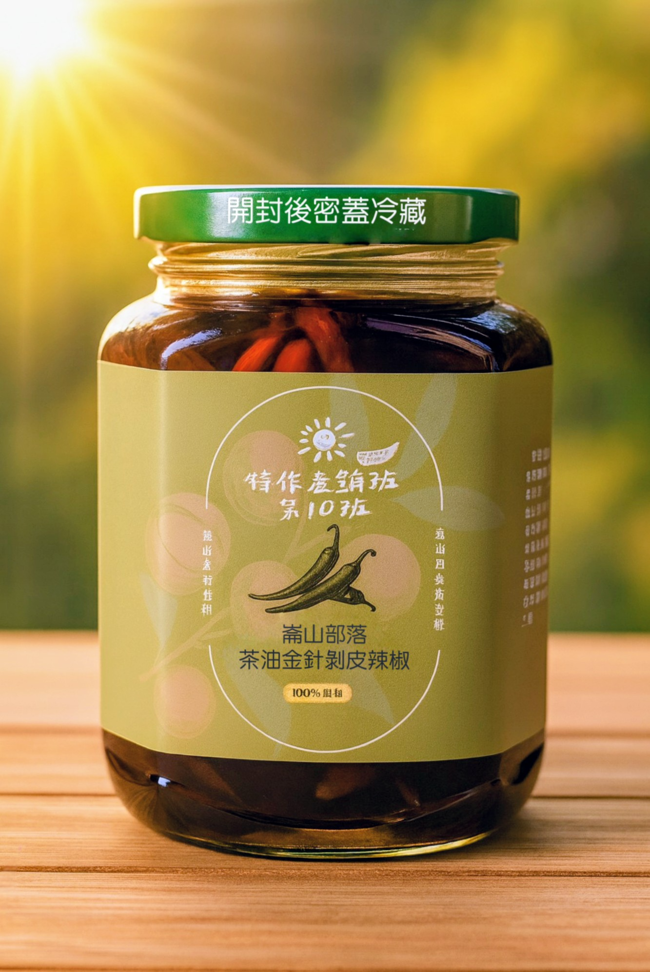 茶油金針剝皮辣椒