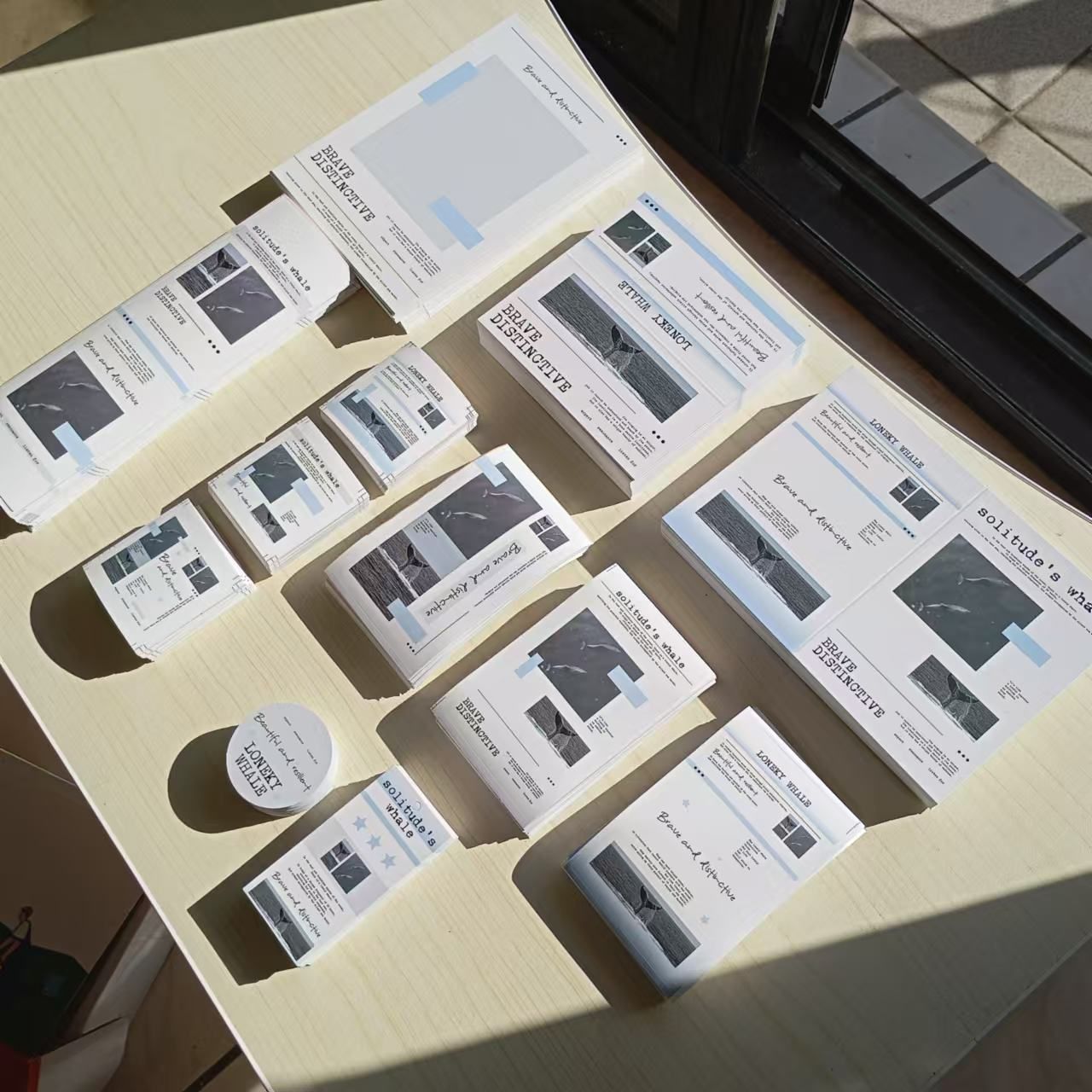 全啞膜 孤獨的鯨 日雜INS風 尺寸說明在描述點開看