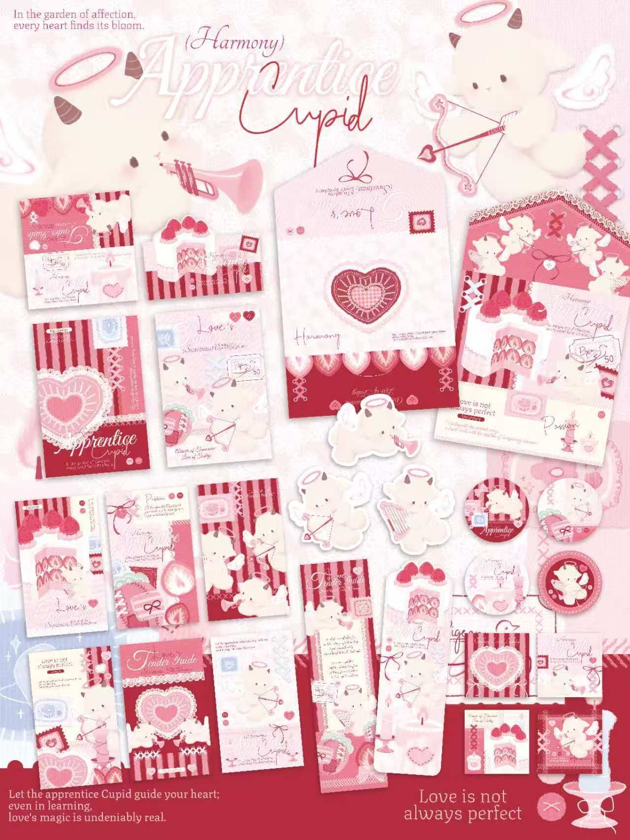 全啞膜 愛神邱比特小羊 套組 尺寸說明在描述點開看