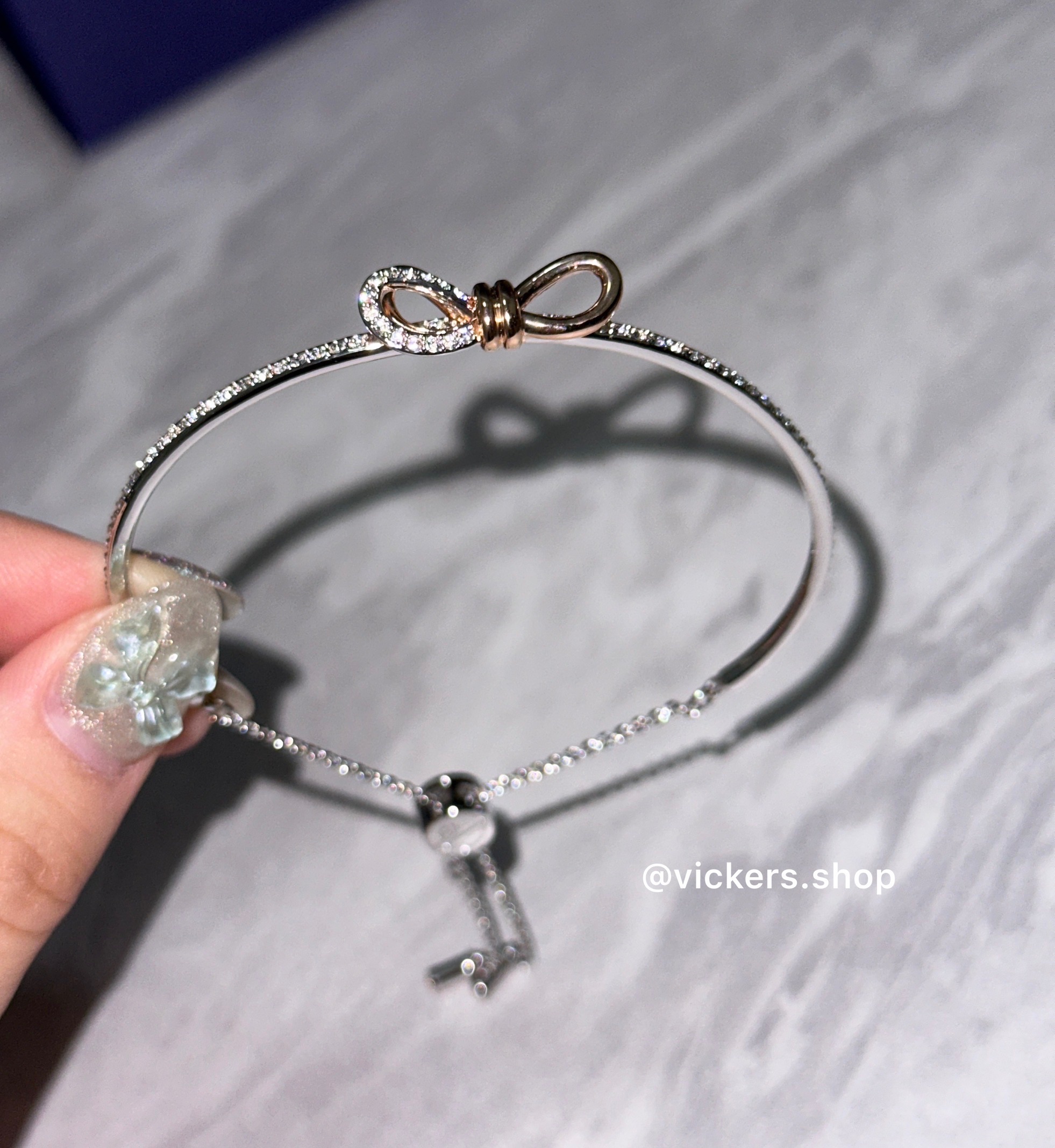 《現貨》施華洛世奇蝴蝶結水晶手鐲