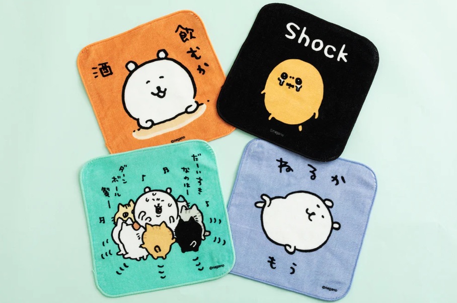 白熊可樂餅毛巾手帕四入一組（點照片看詳細資料）