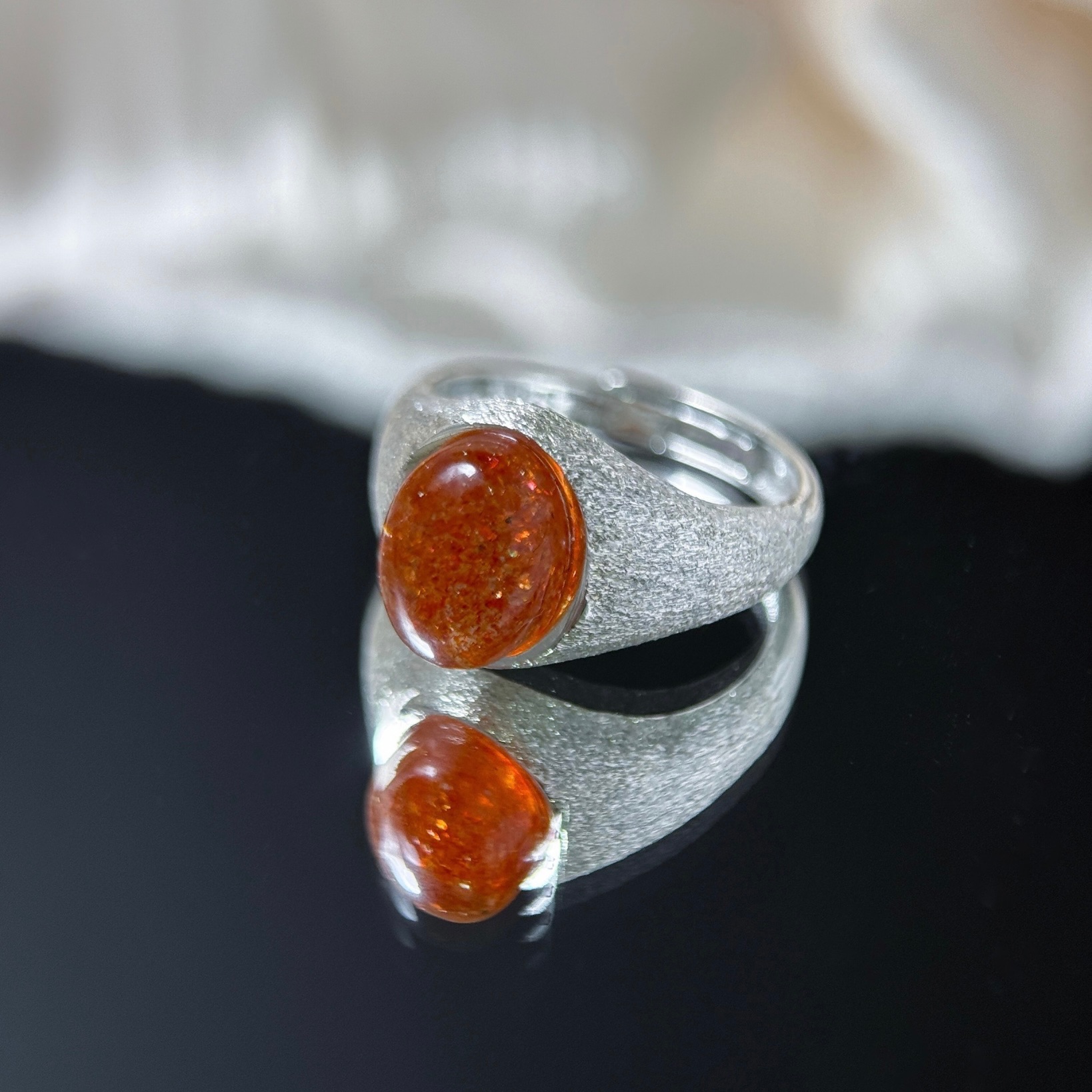 金太陽石 925純銀戒指