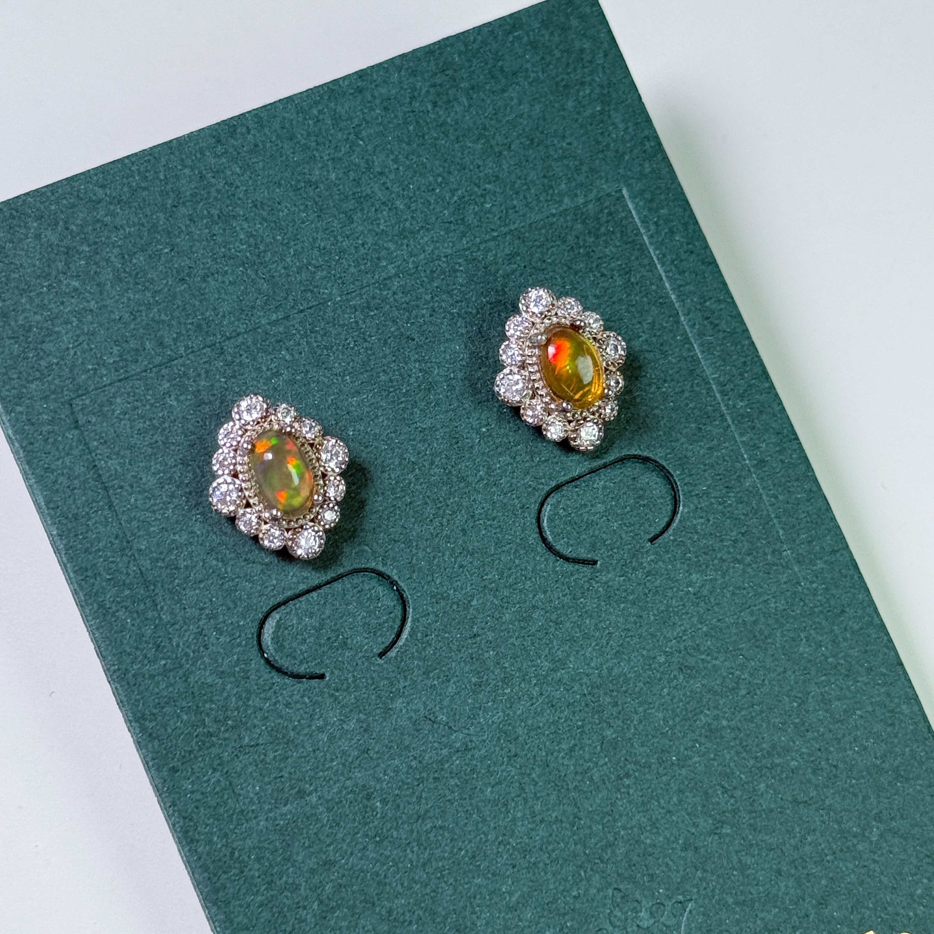 歐泊復古菱形 925銀