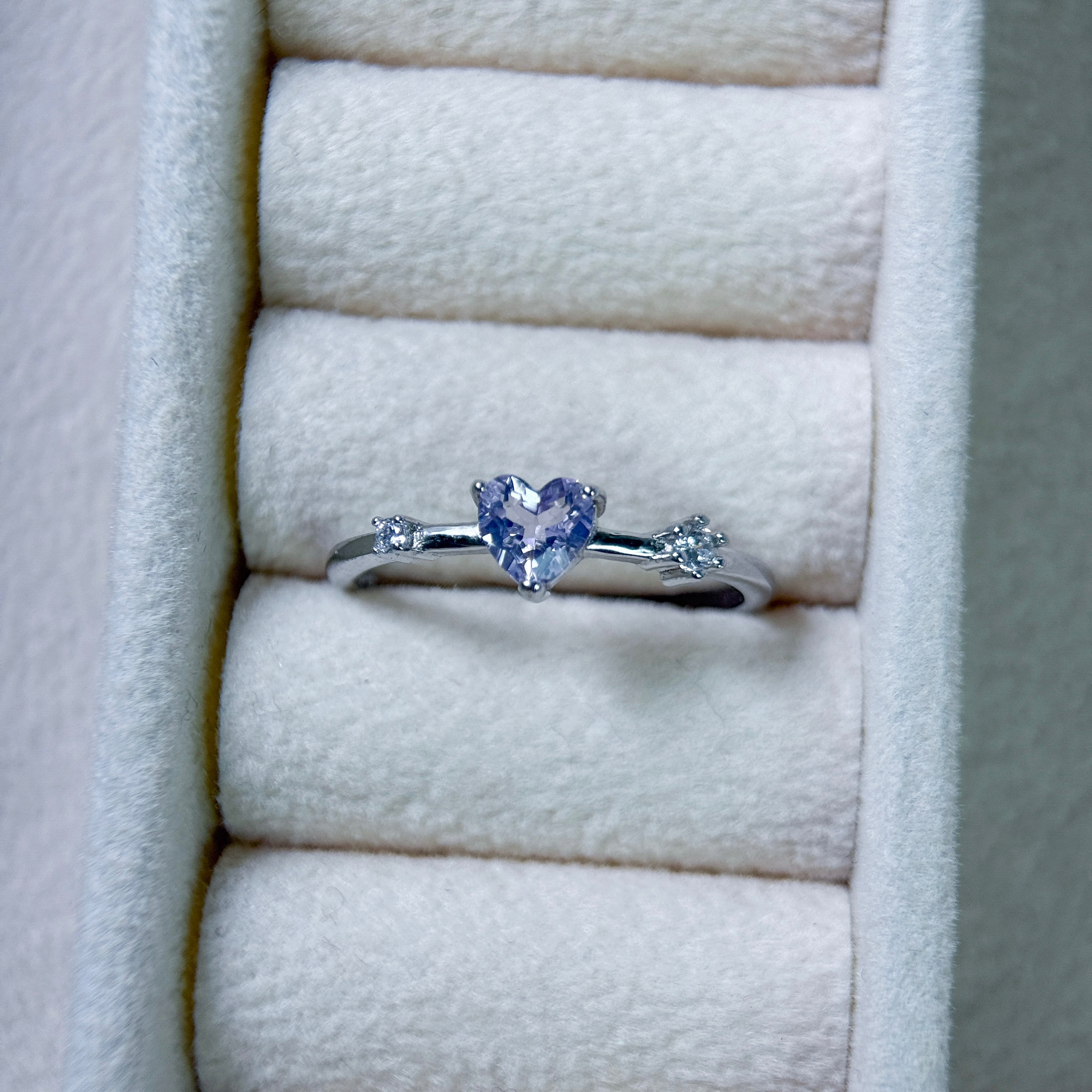 紫玉晶 925銀戒指