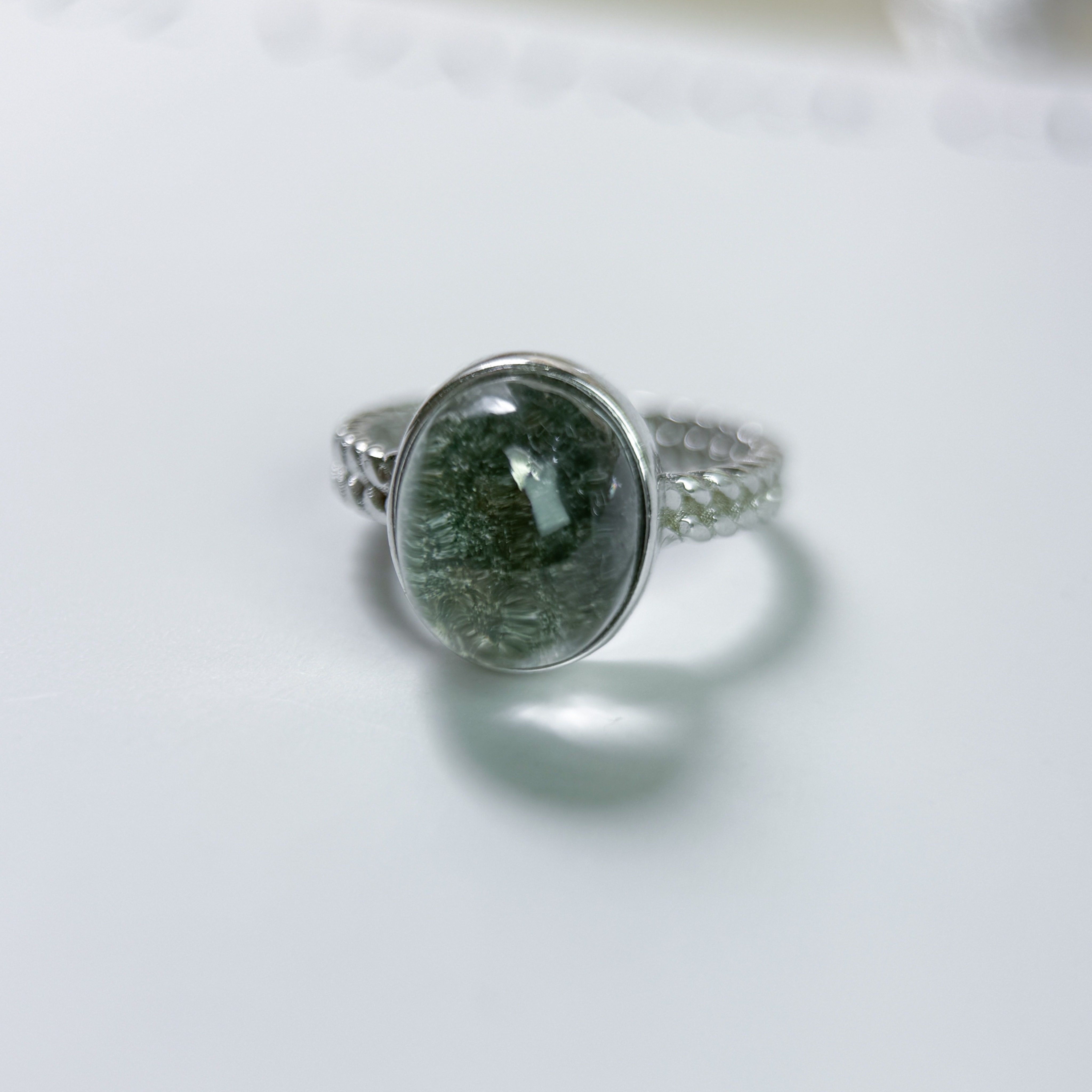 金沙綠幽靈 925銀戒指