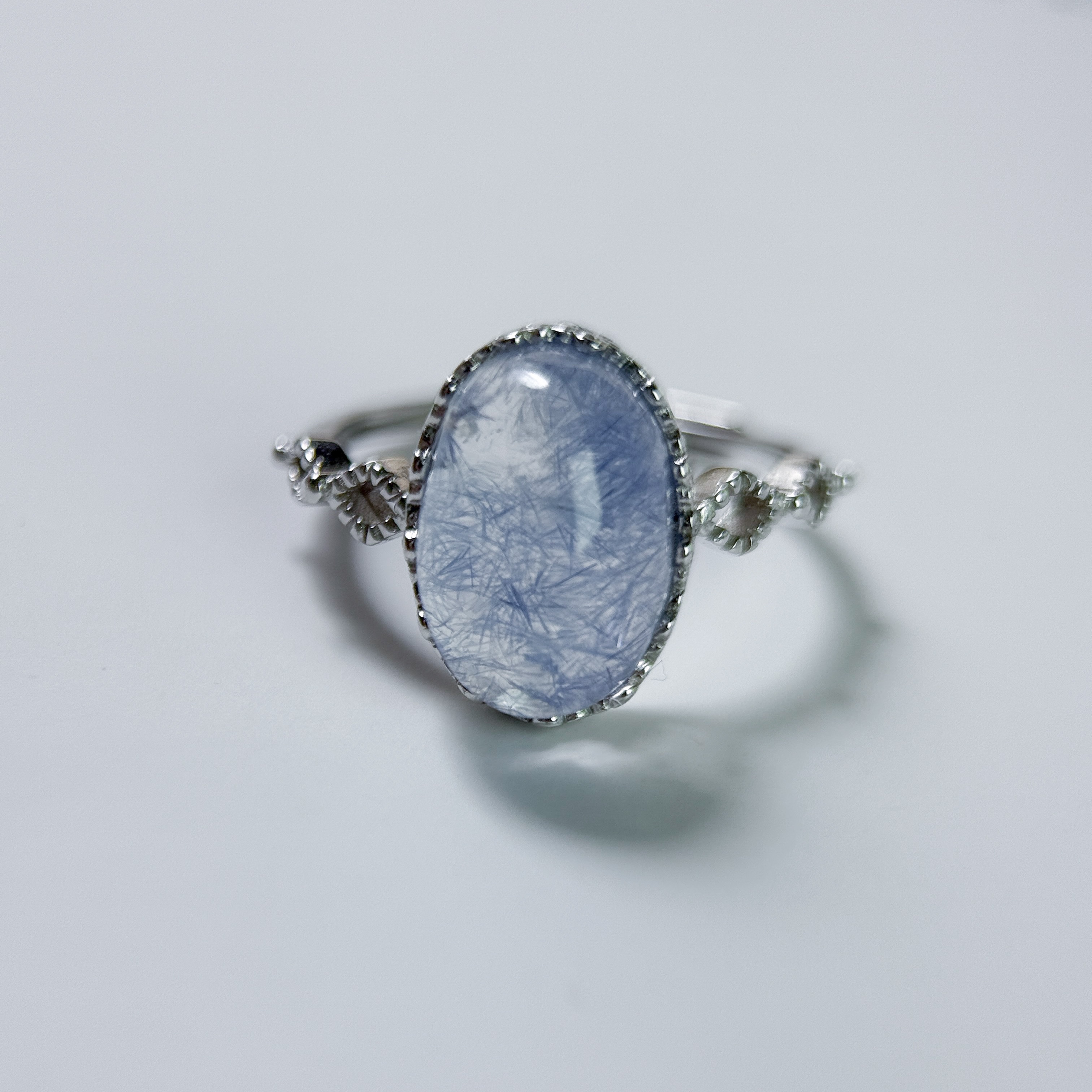 藍線石925銀戒指