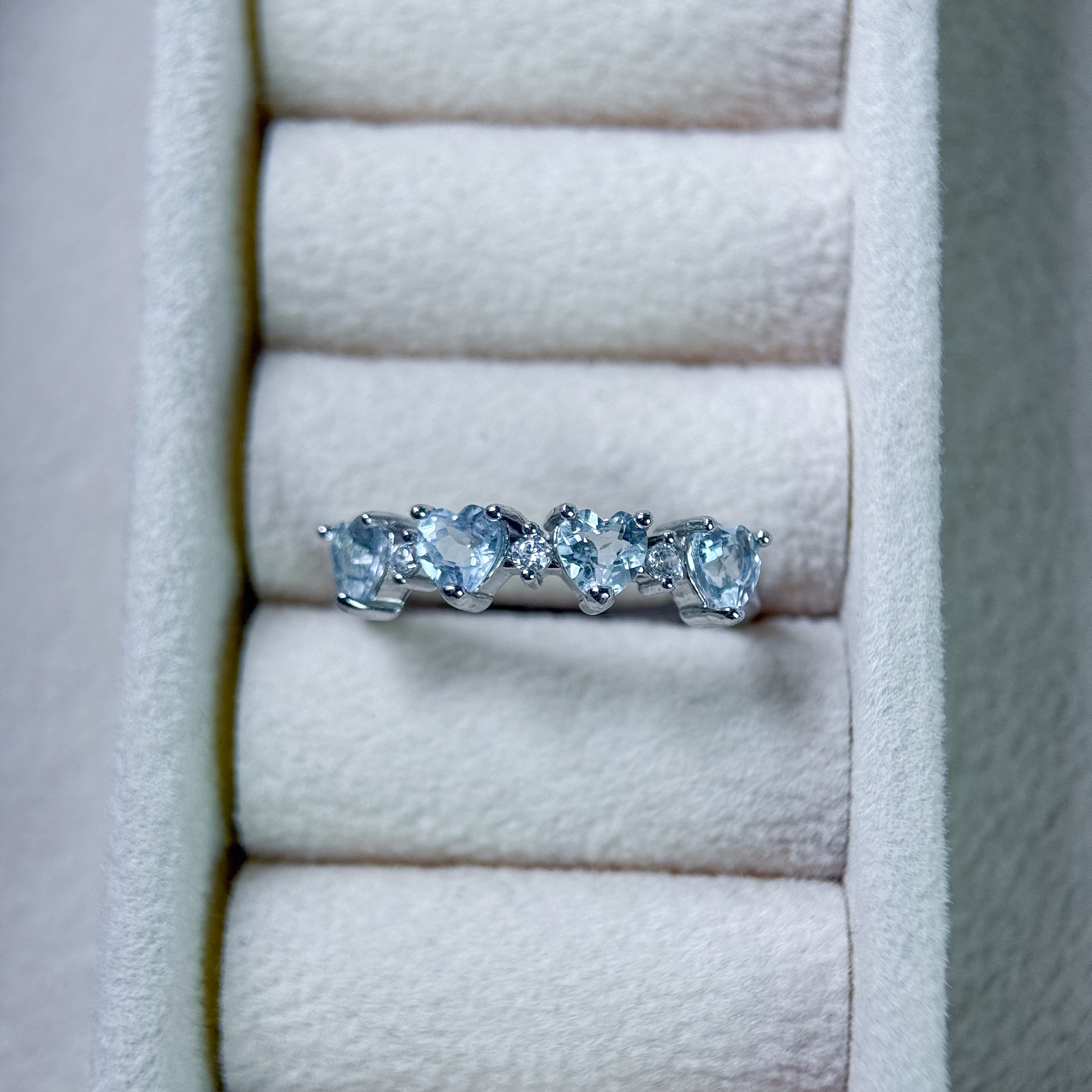 海藍寶 925銀戒指