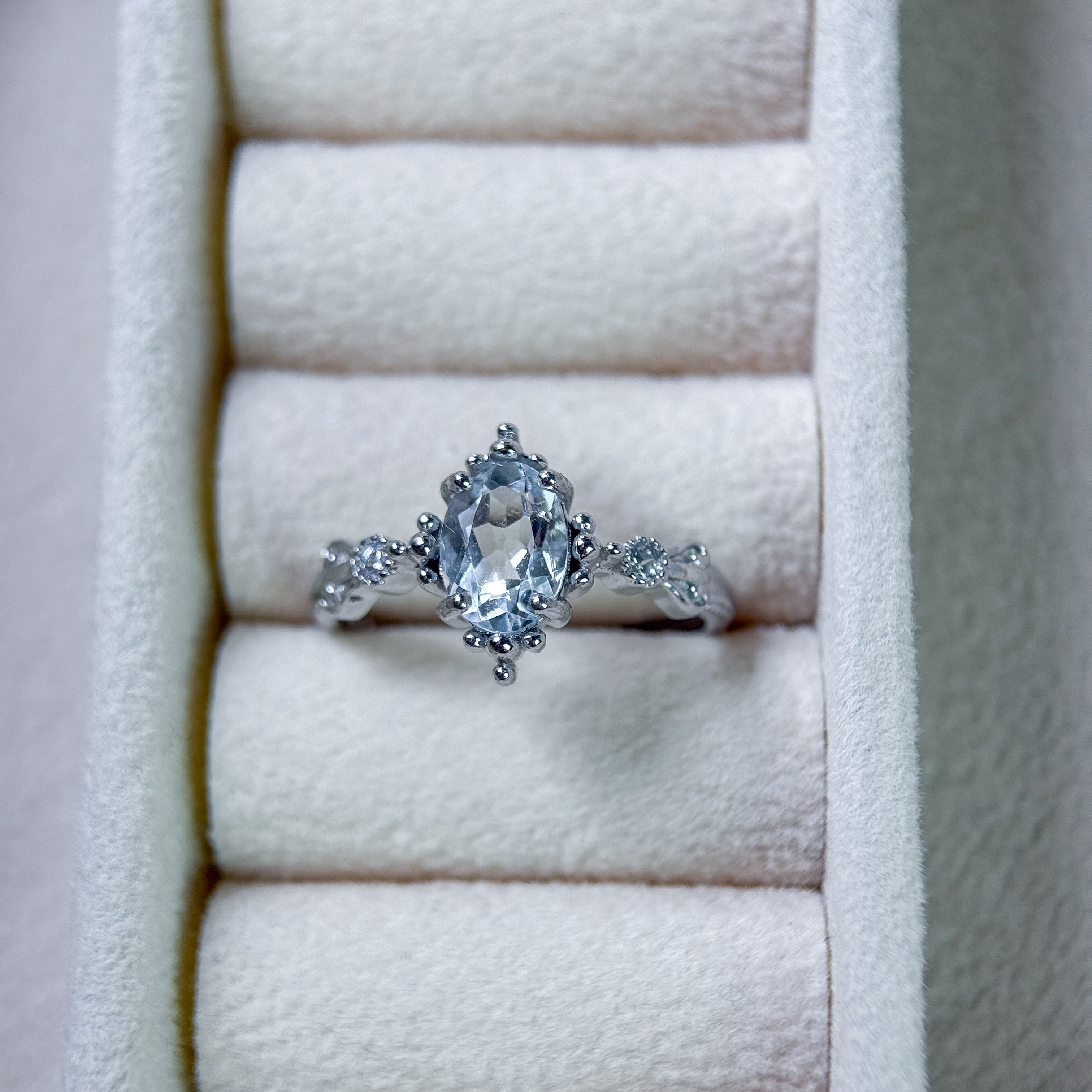 海藍寶 925銀戒指