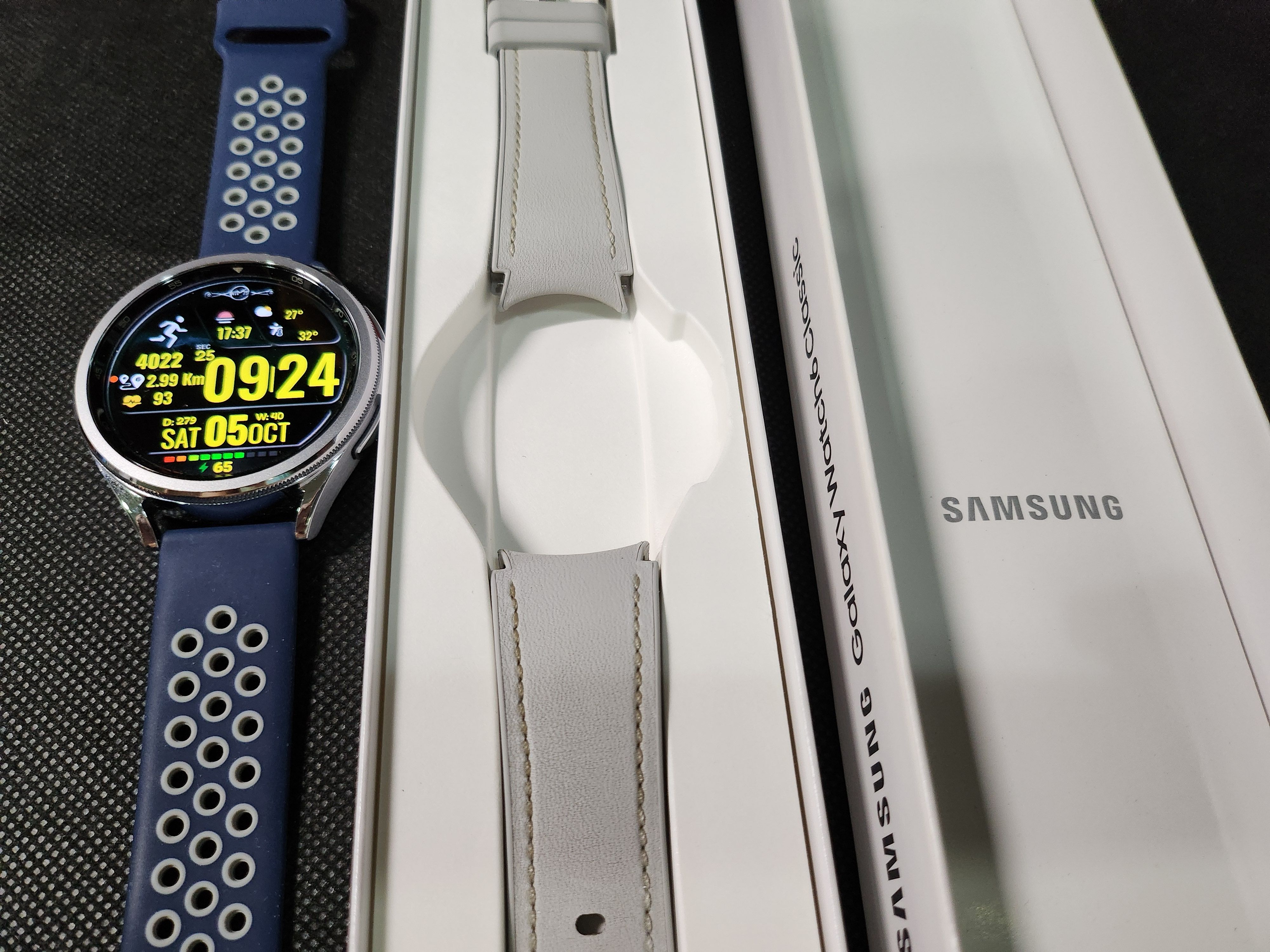 如新保固中 三星 Galaxy Watch6 Classic 47mm 藍牙智慧手錶辰曜銀