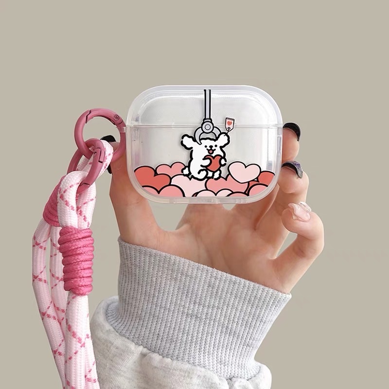 線條小狗耳機殼