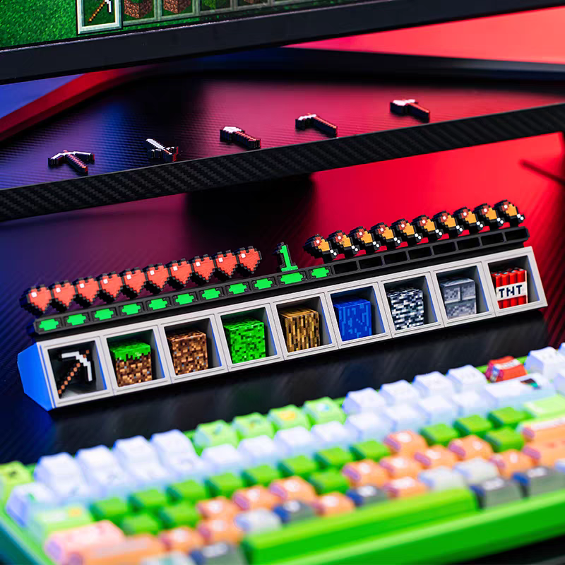 麥塊電腦桌擺件💻