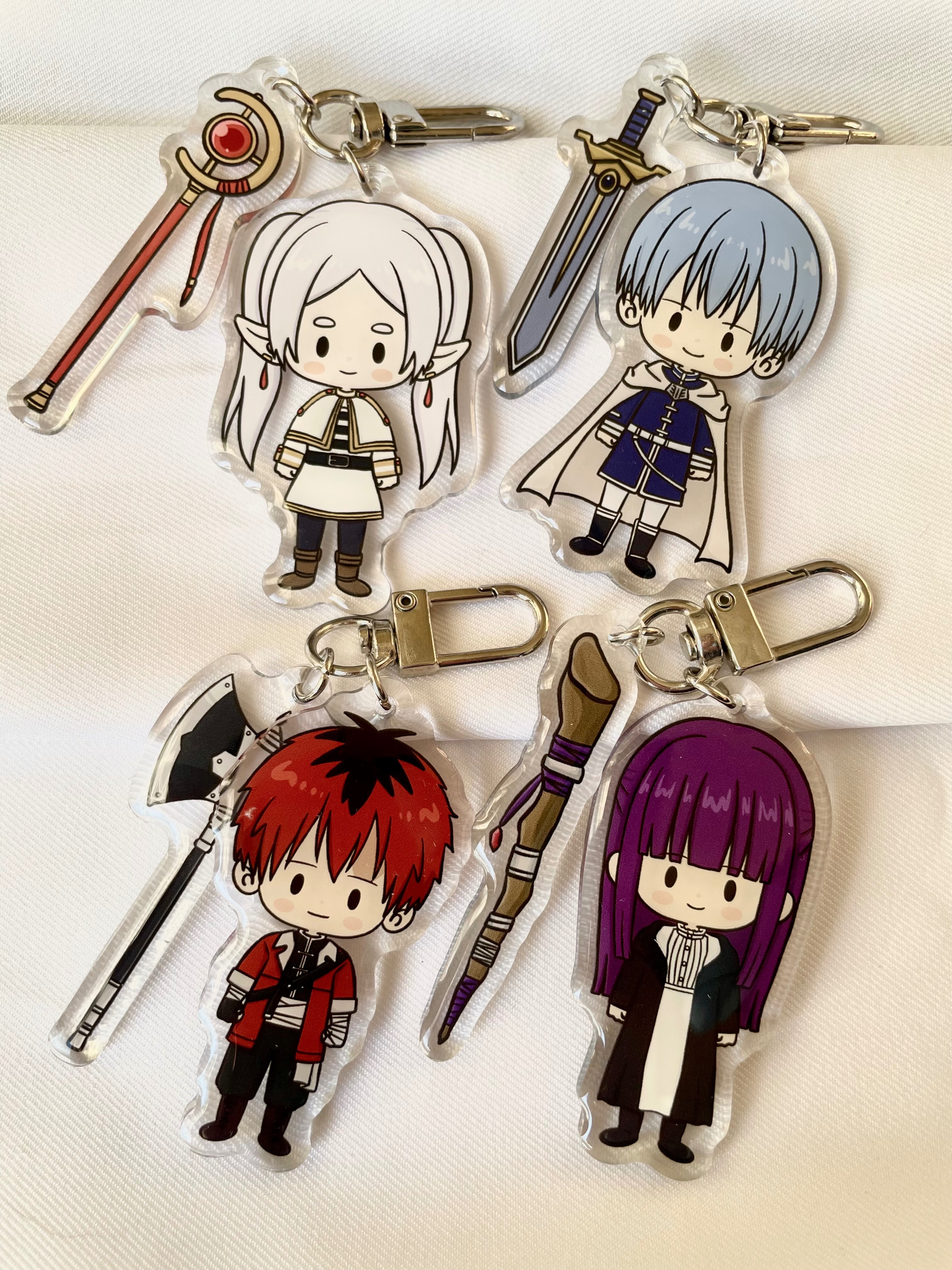 葬送的芙莉蓮二創｜芙莉蓮小隊滴膠吊飾