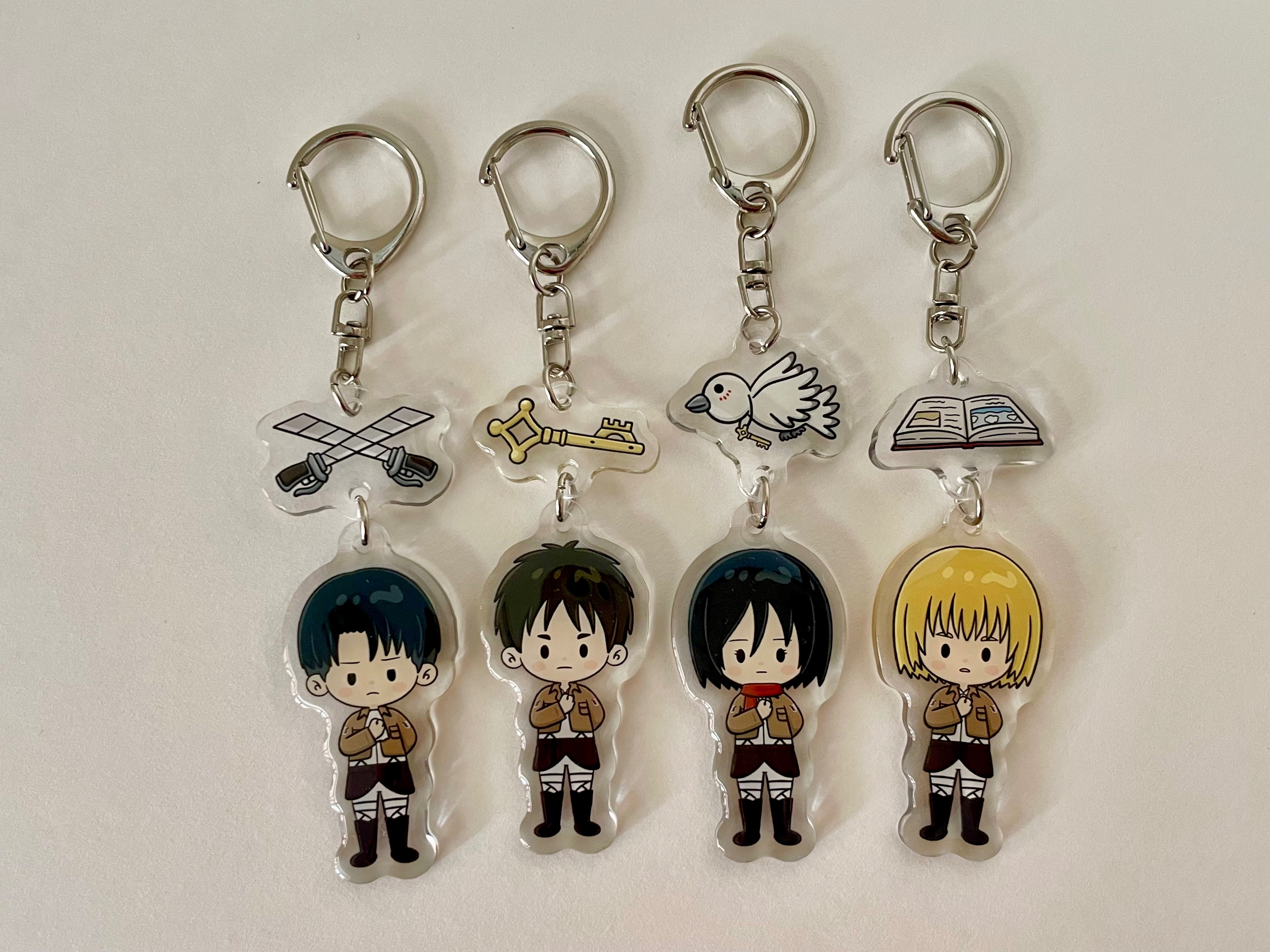 進擊的巨人二創｜調查兵團滴膠吊飾