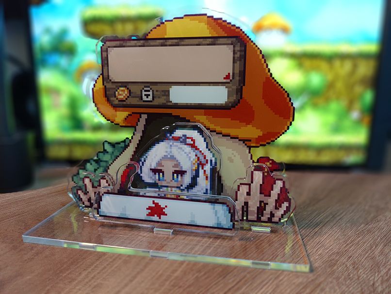 【菇菇攤販組合立牌】