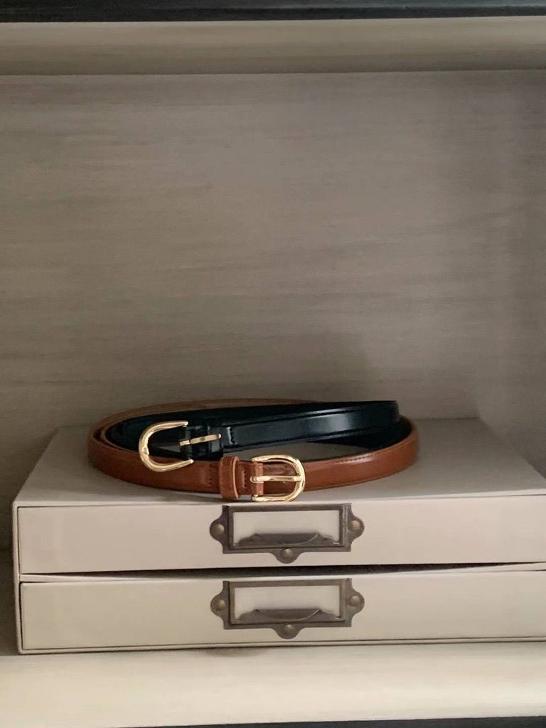 復古馬蹄釦皮帶