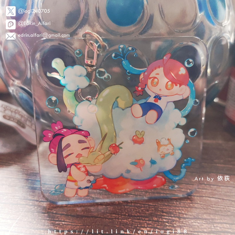 【烏栗青】洗刷刷壓克力吊飾