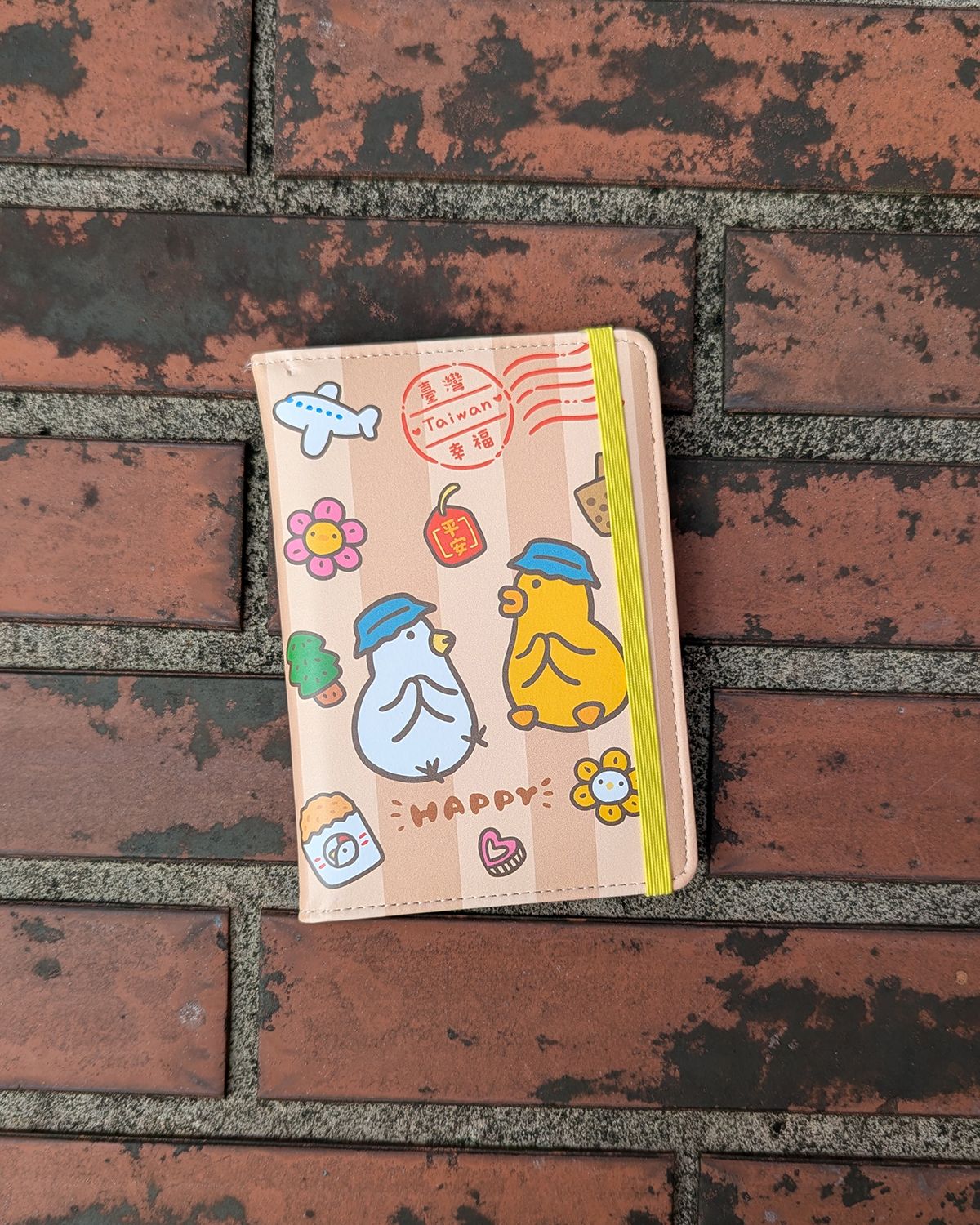 ✮伸縮自如的雞與鴨✮PU皮護照套