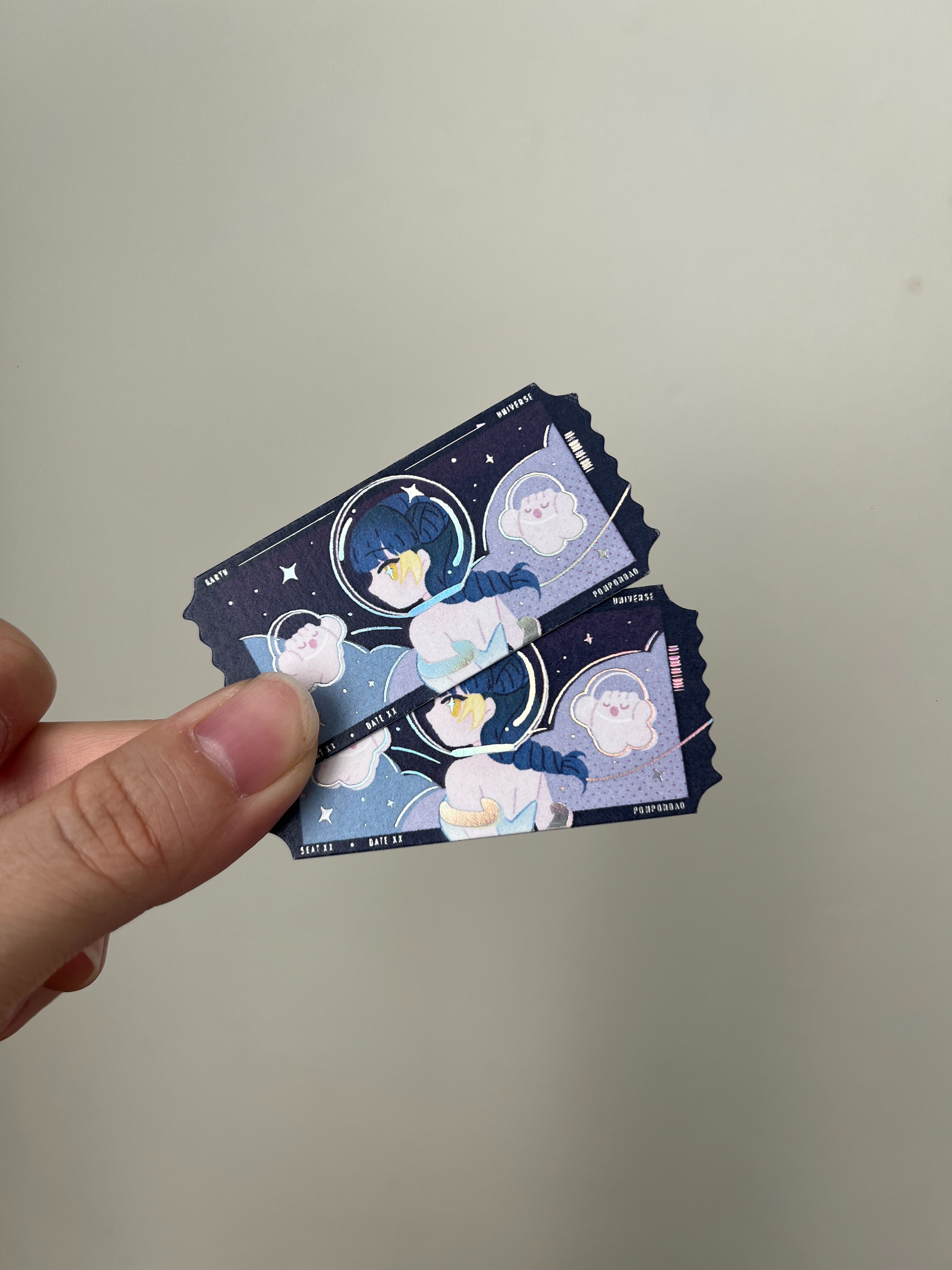 【票根貼紙】宇宙小梅子