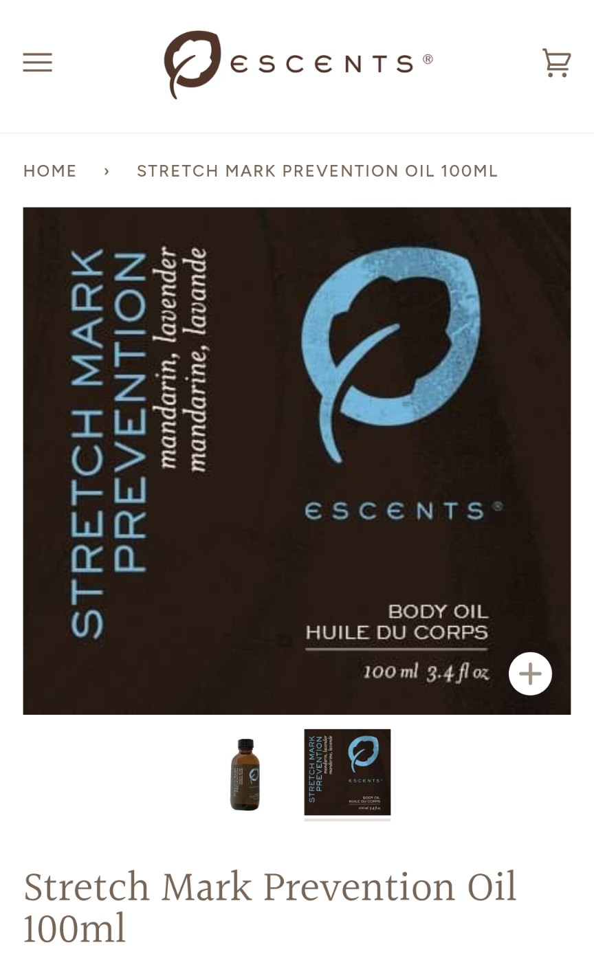 stretch mark prevention oil 身體油