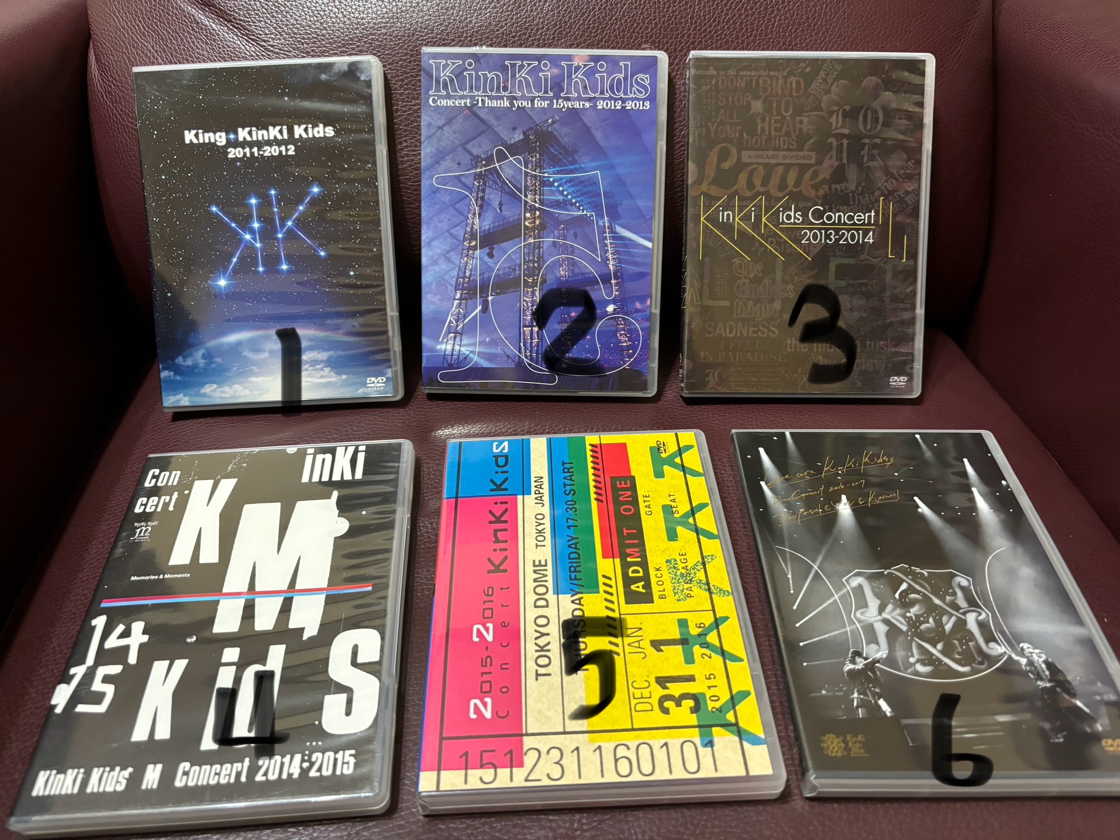 KinKi Kids 2011-2017年演唱會台壓DVD
