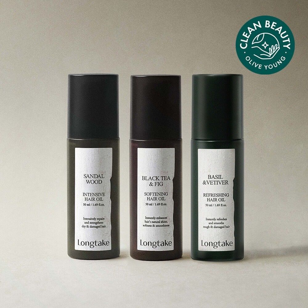 10月olive young-Longtake 護髮油50ml+強化護髮素100ml