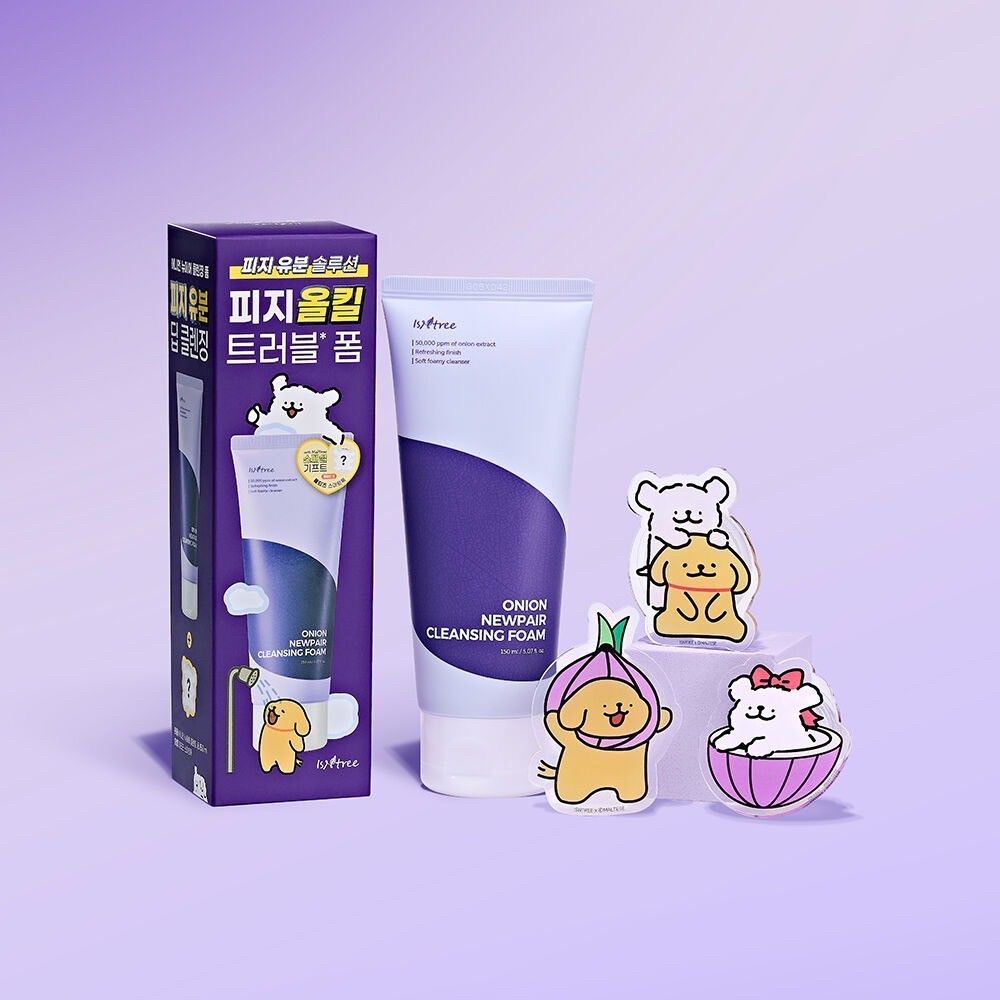 Isntree X 線條小狗 洗面乳150ml＋線條小狗手機支架（隨機）