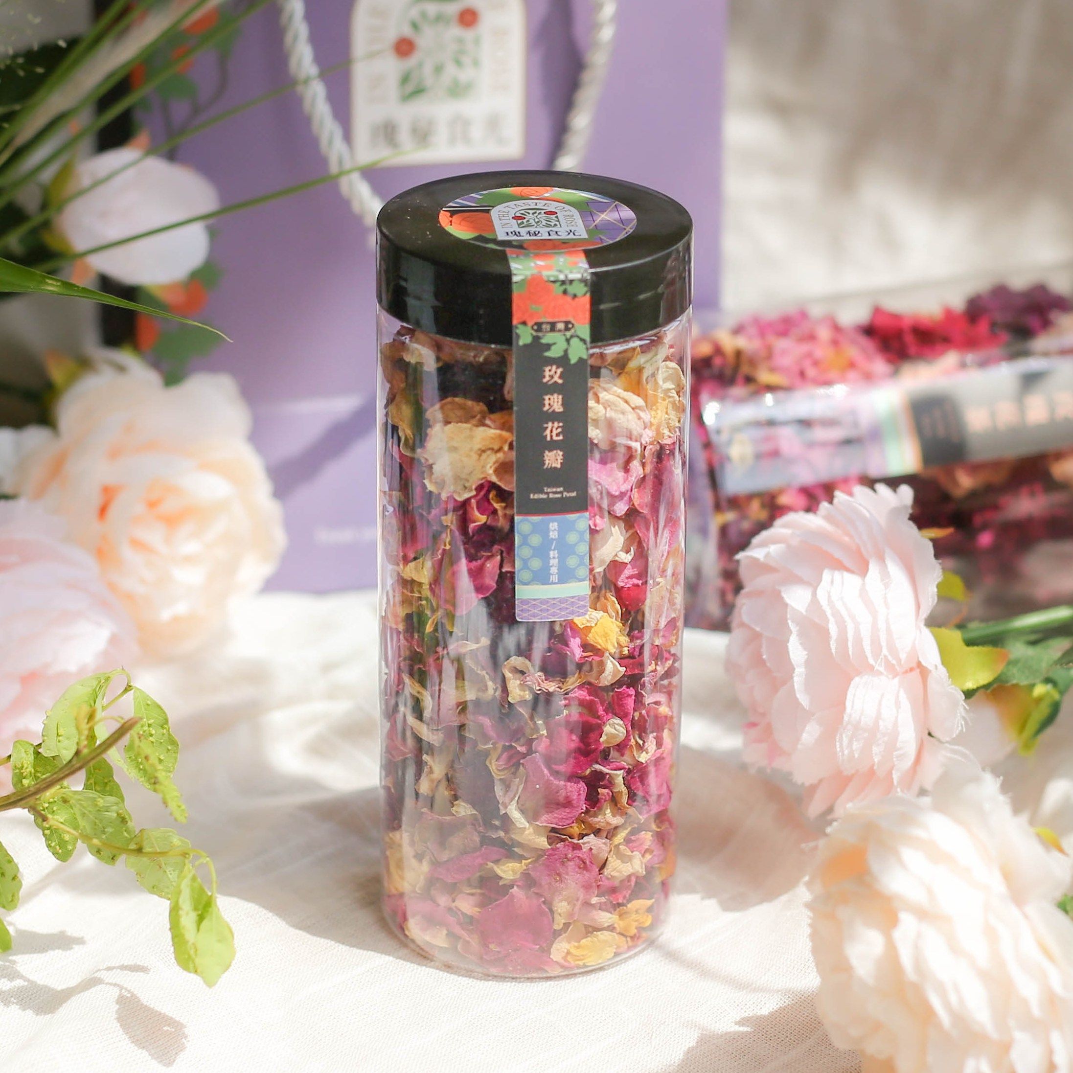有機食用玫瑰花瓣