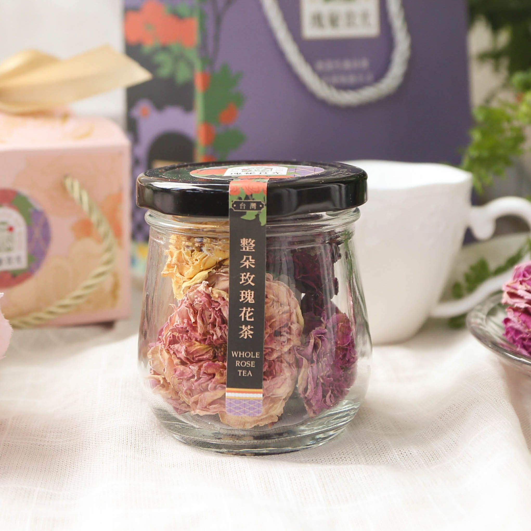 整朵玫瑰花茶（小）