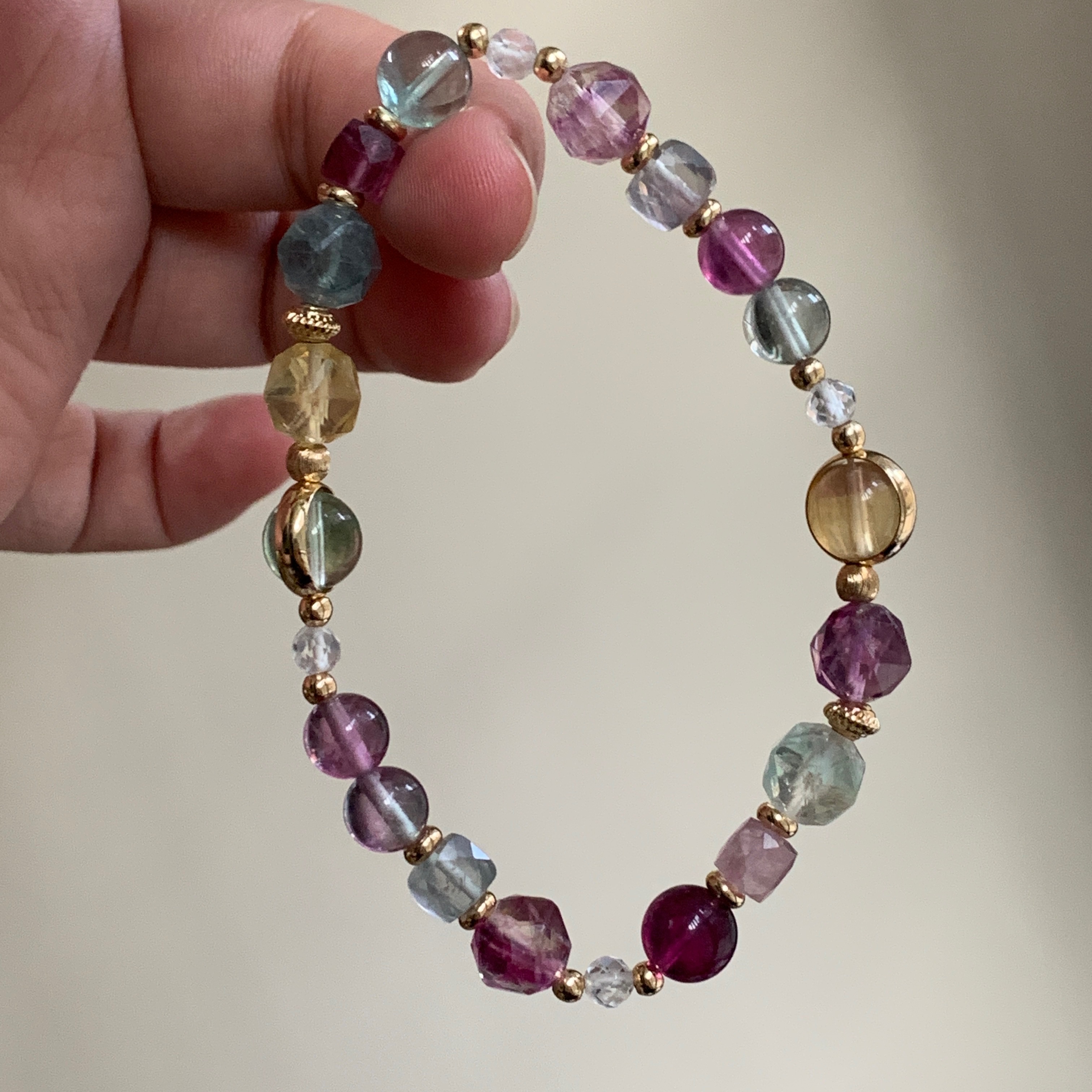 Souji crystal | ℝ𝕒𝕚𝕟𝕓𝕠𝕨 𝕝𝕠𝕠𝕡𝕤｜水晶手鍊