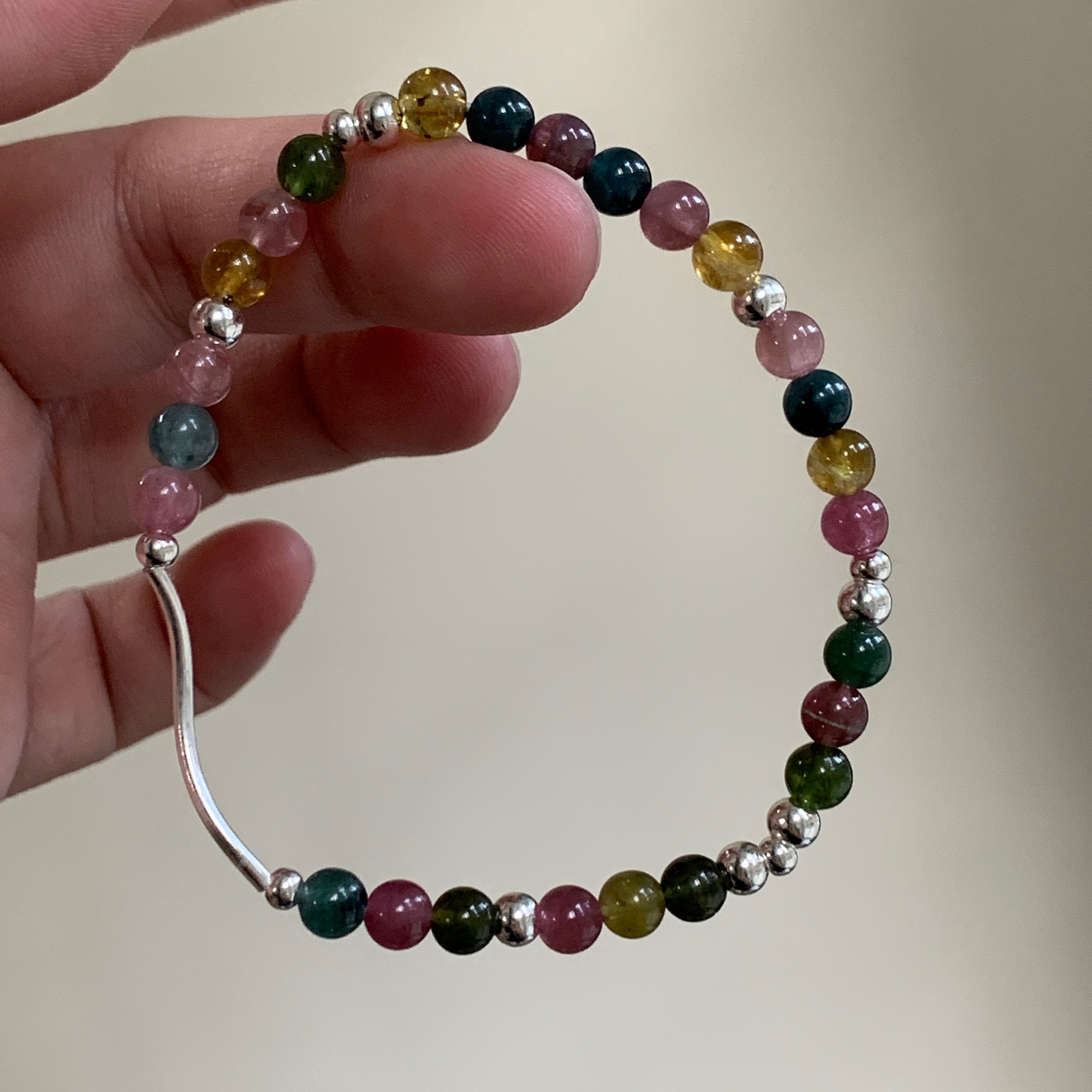 Souji Crystal｜小淘氣｜純銀碧璽手鍊