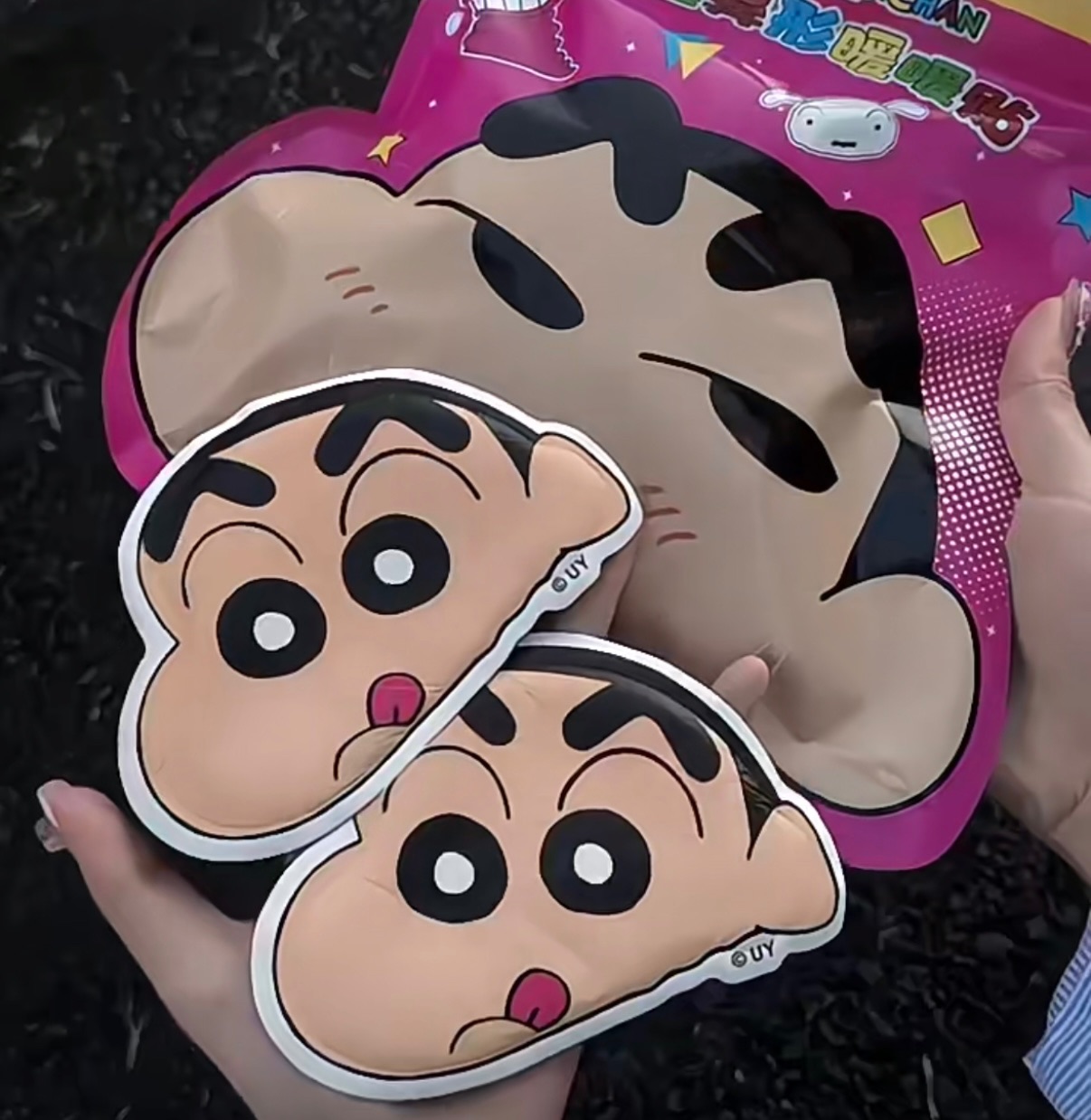 蠟筆小新表情暖包貼