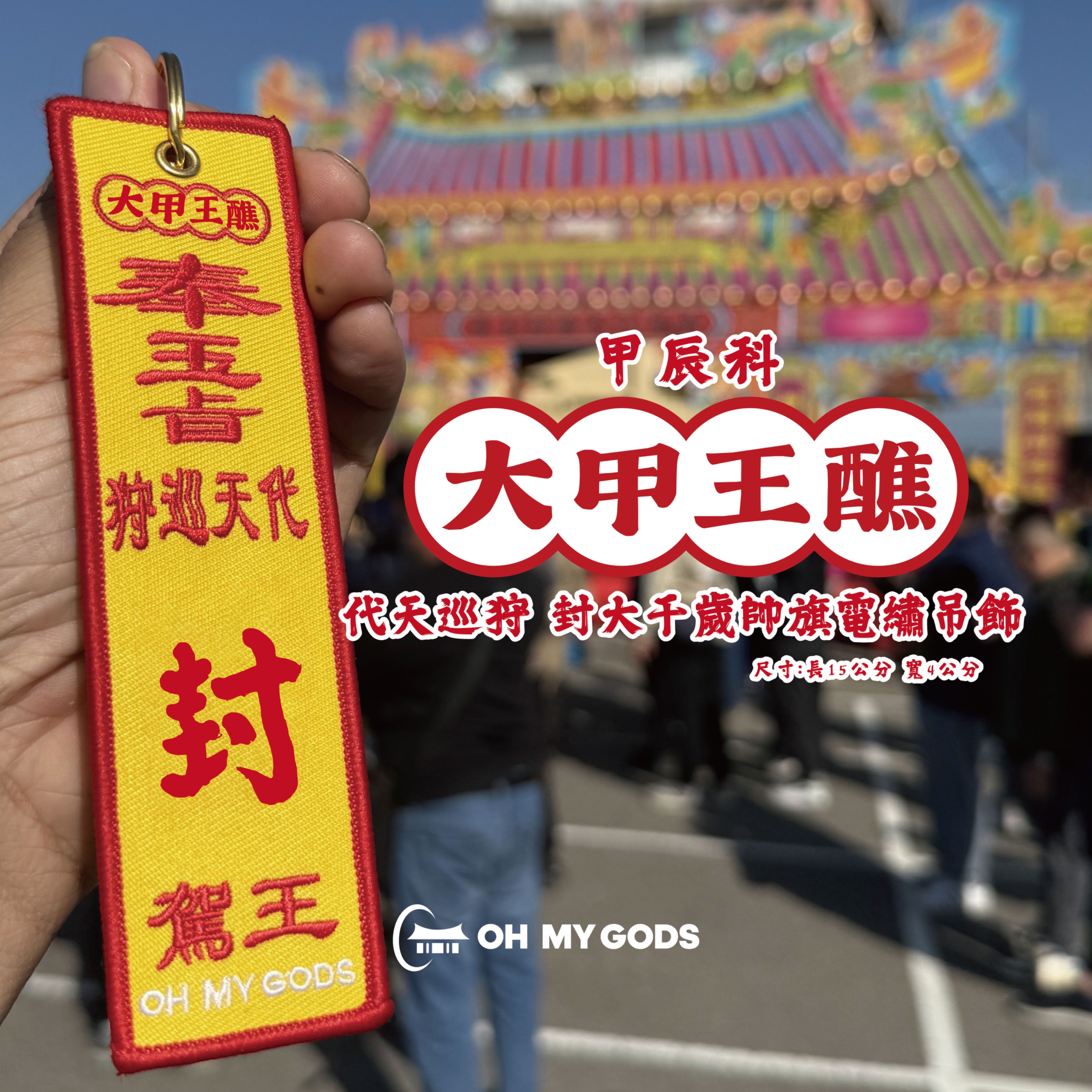 甲辰年大甲王轎 代天巡狩封大千歲電繡