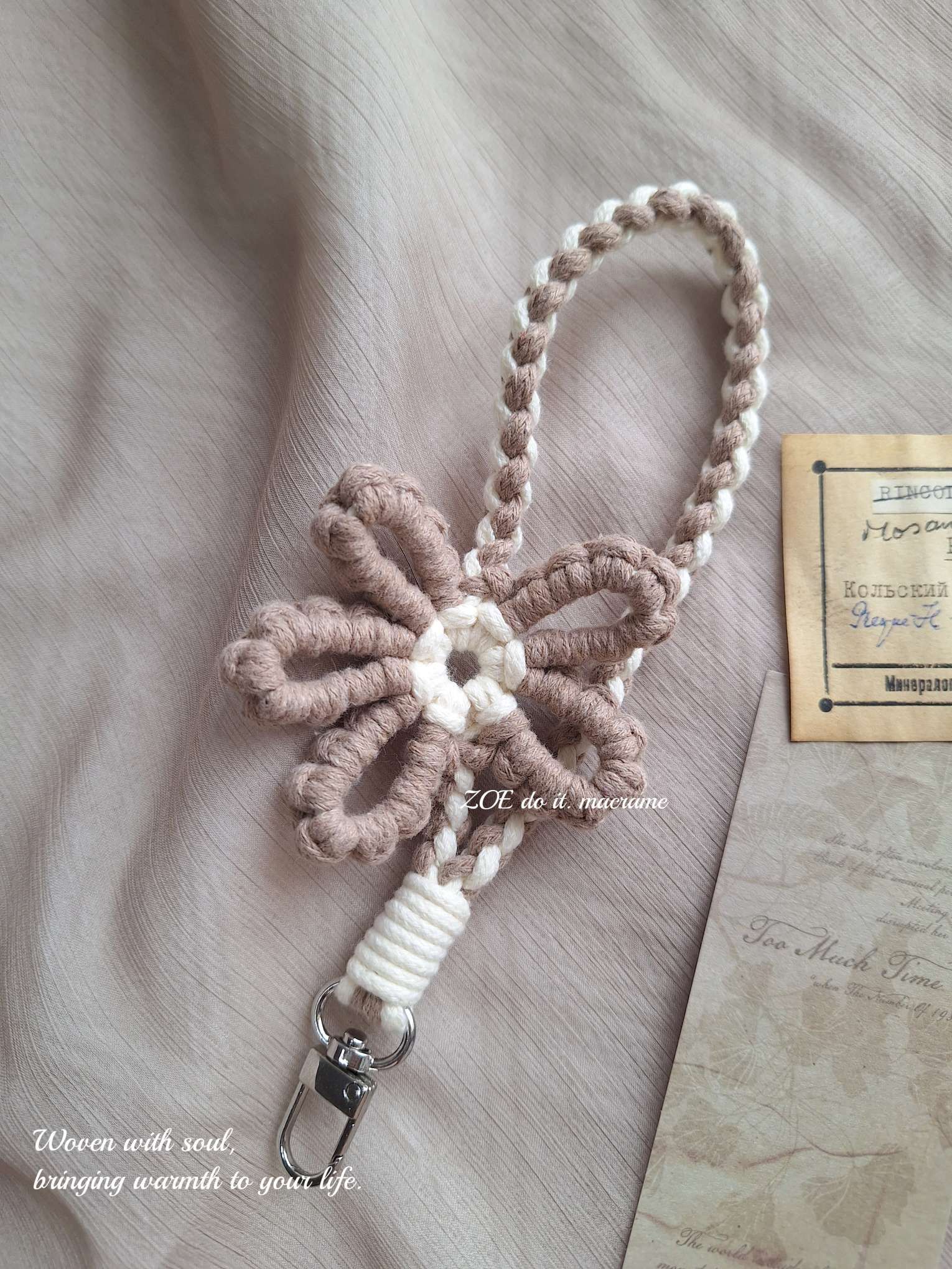 ｜手機手腕掛繩｜立體花朵