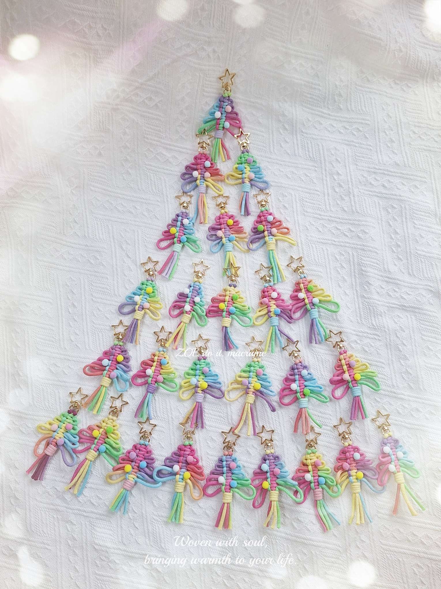 ｜吊飾＆鑰匙圈｜聖誕樹▪︎毛球款