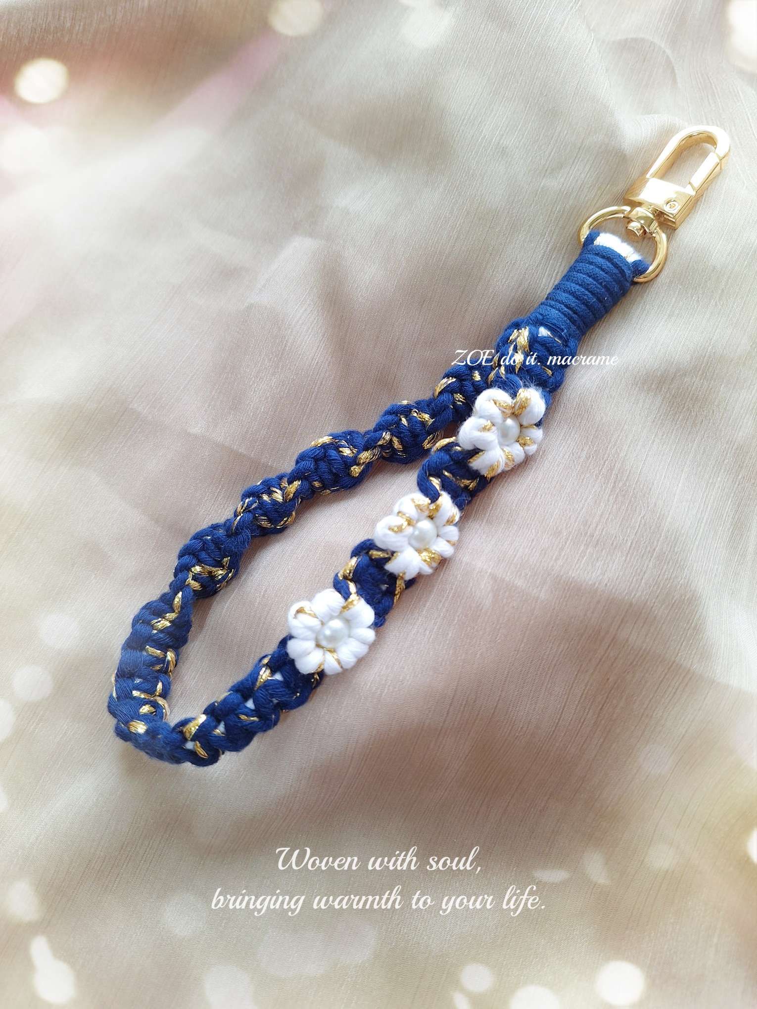 ｜手機短掛繩｜淚之珠