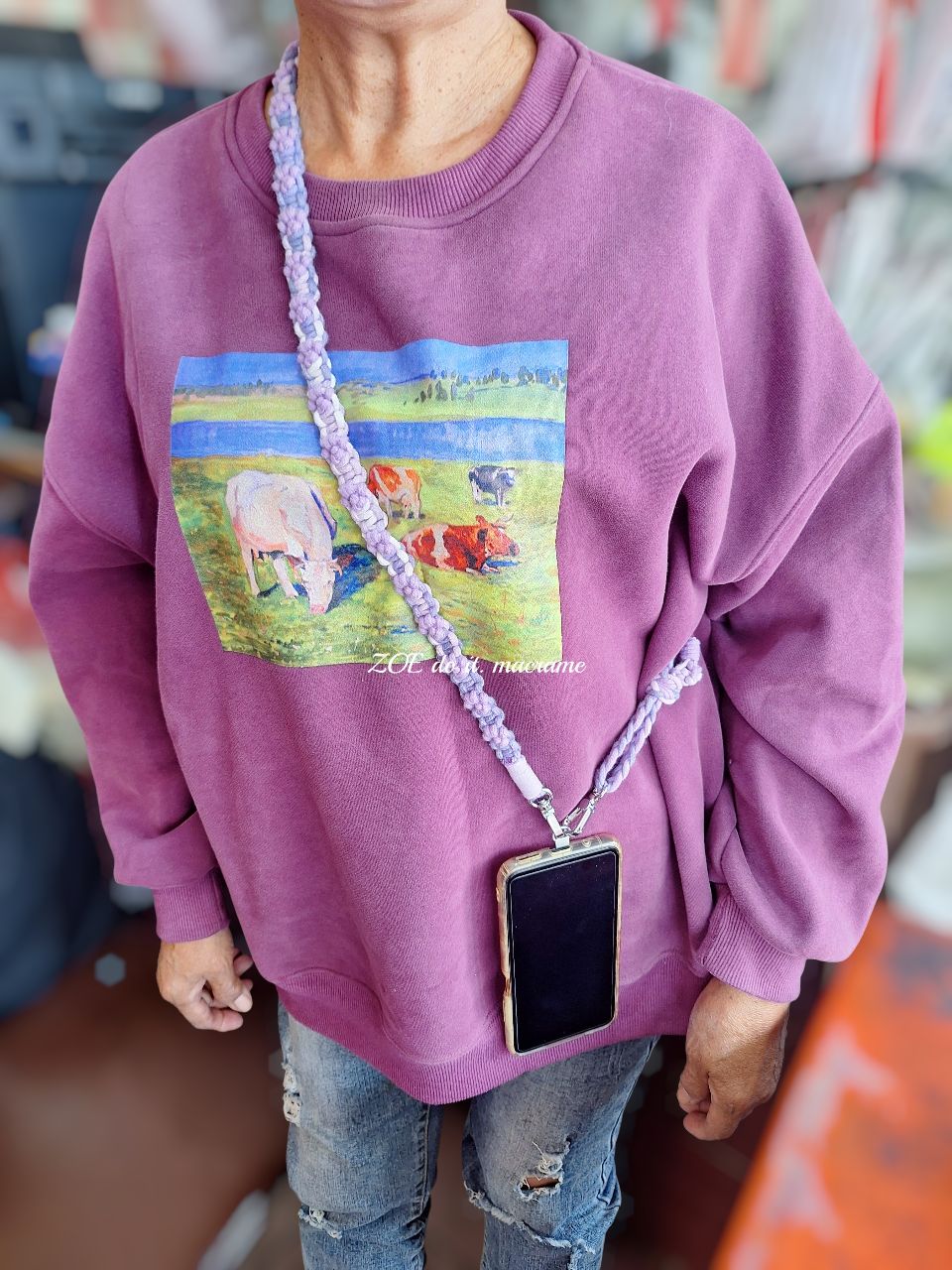 ｜手機長揹繩｜單面肉球款▪︎可調整長度