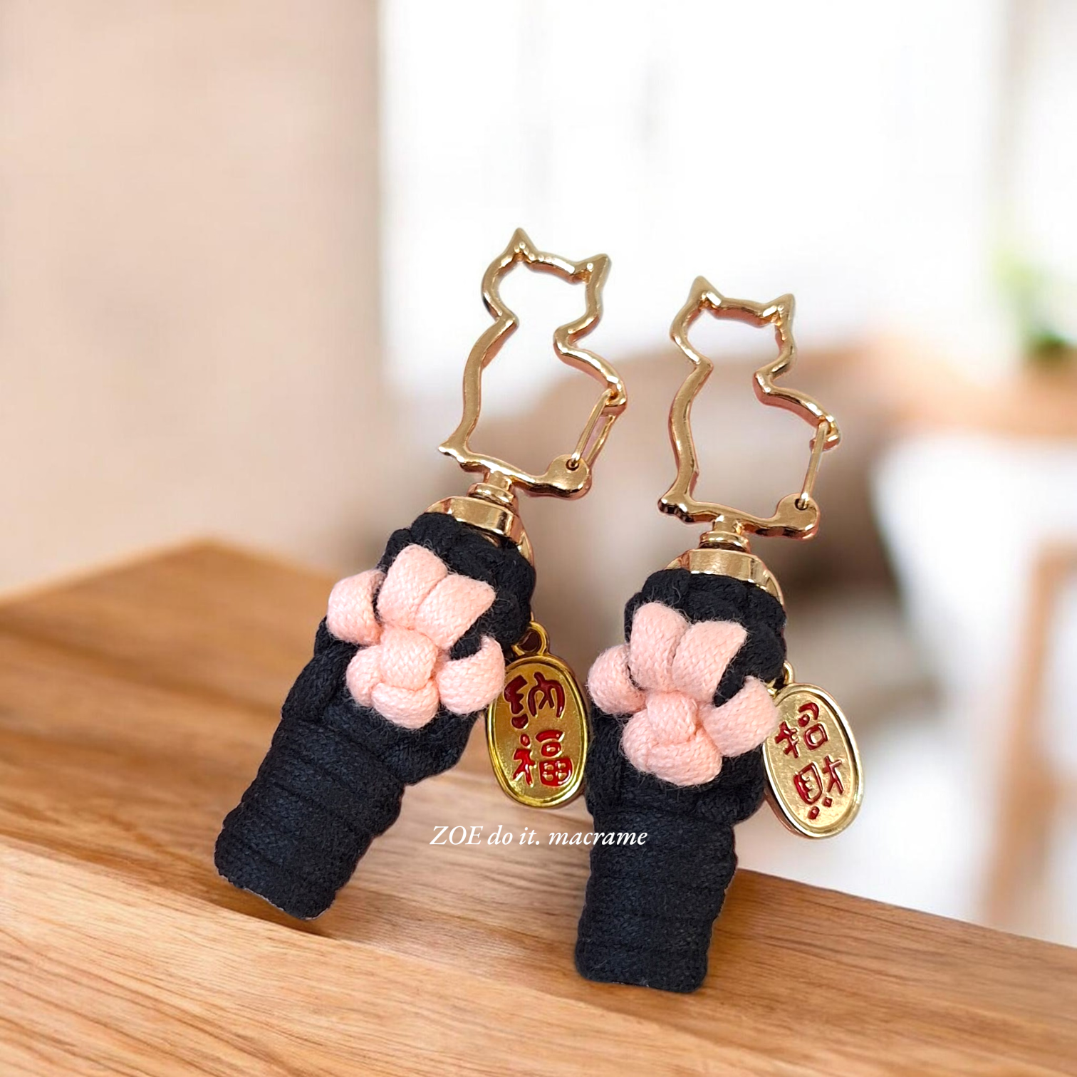 ｜吊飾｜招財貓手手