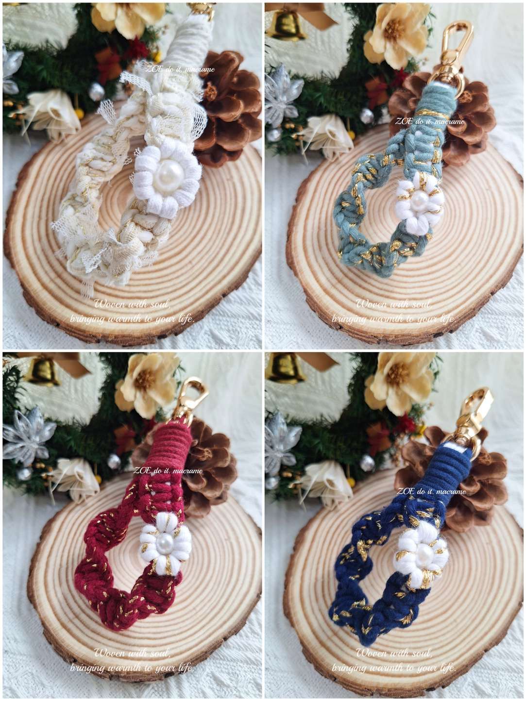 ｜吊飾＆鑰匙圈鑰匙圈｜DNA小花