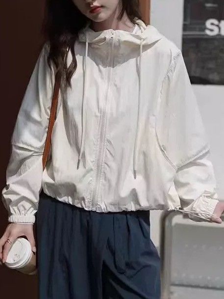 預購款𖤐兔子魚D║0902 抽繩外套 防曬外套 速乾外套 連帽外套 口袋外套 寬鬆外套 夏天外套 女外套 休閒外套 拉