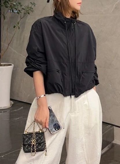 預購款𖤐兔子魚D║25021 女外套 抽繩外套 雙外套 寬鬆外套 速乾外套 立領外套 防曬外套 口袋外套 拉錬外套