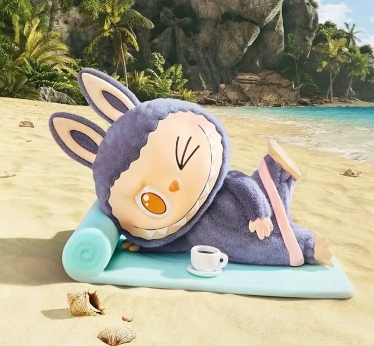 ￼【熱門爆品 現貨🔥】 POP MART 泡泡瑪特 Labubu 拉布布 慵懶瑜伽系列 我美式 盒機確認款