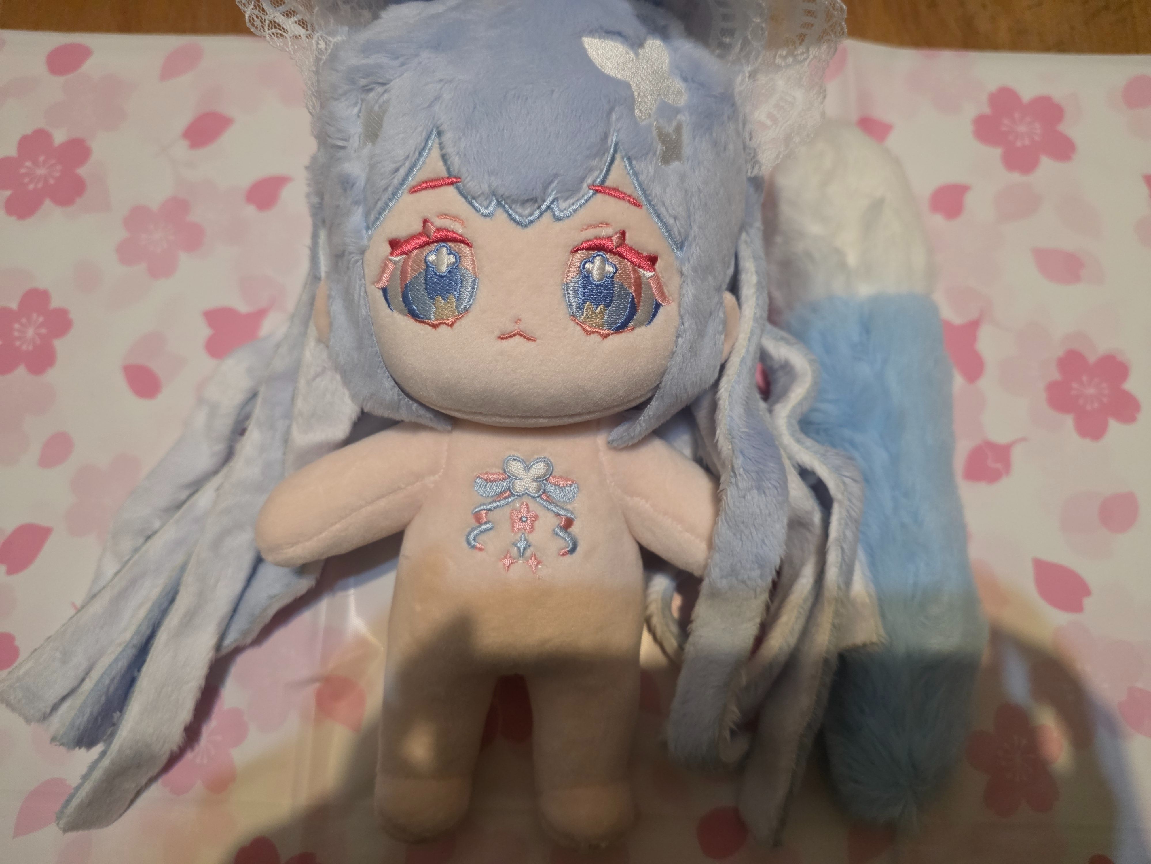 20cm棉花娃-藍鈴花