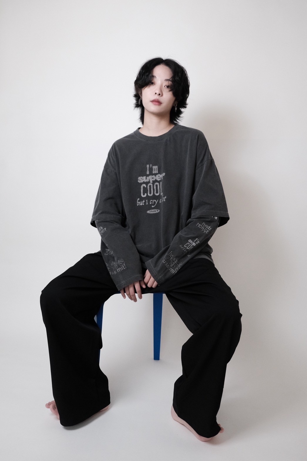 假兩件長袖-emo的酷小孩