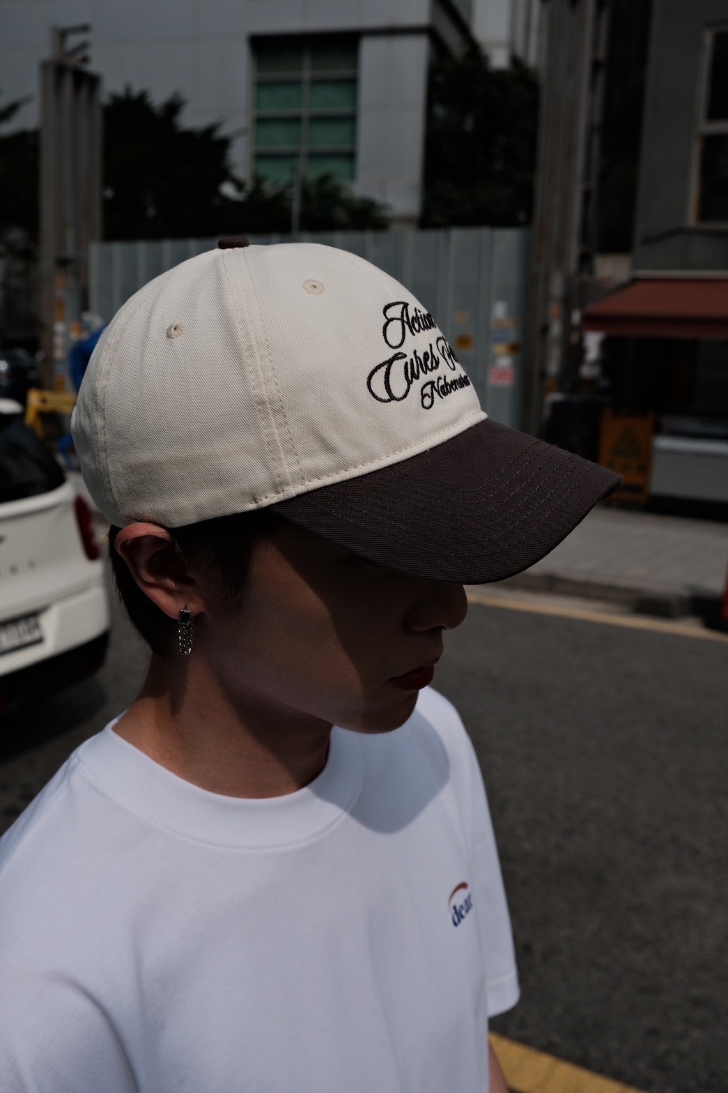 撞色棒球帽（黑、藍、咖）