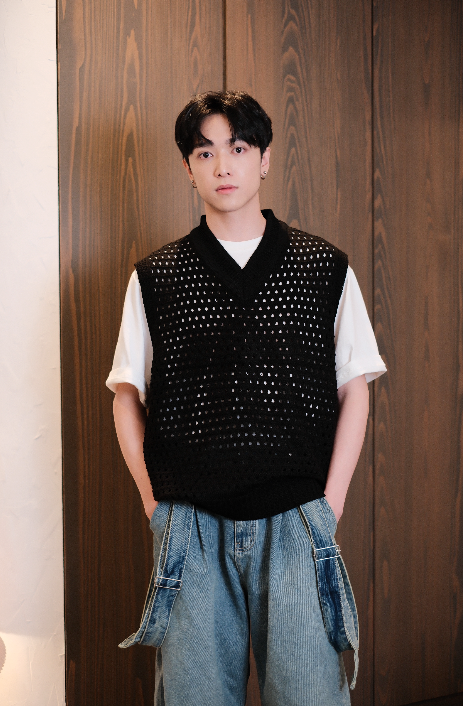 無袖針織外搭 （黑）