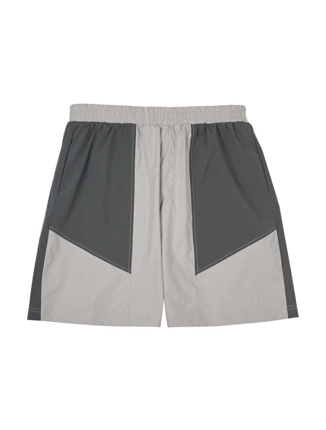 拼接色衝鋒短褲