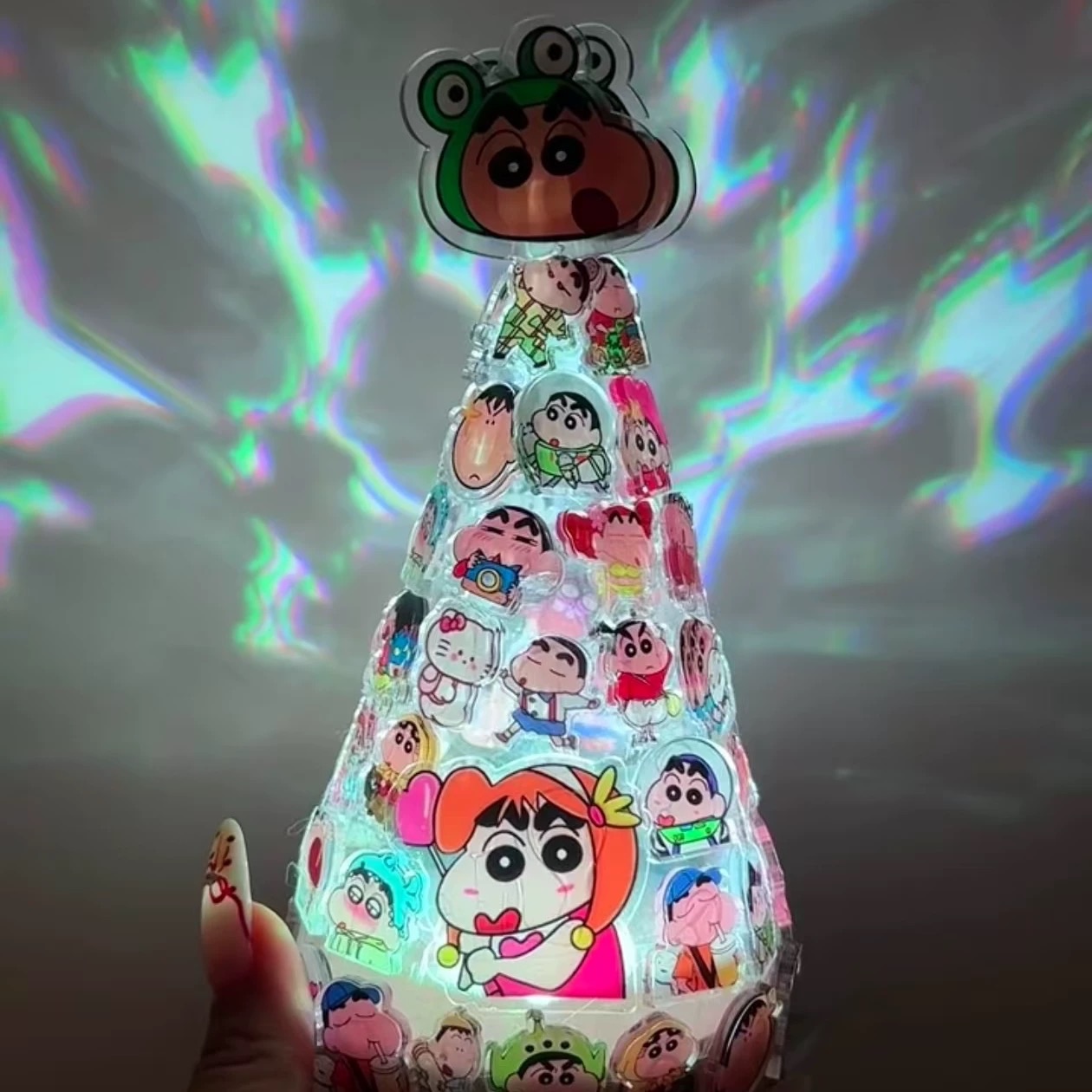 蠟筆小新壓克力片聖誕節款小夜燈