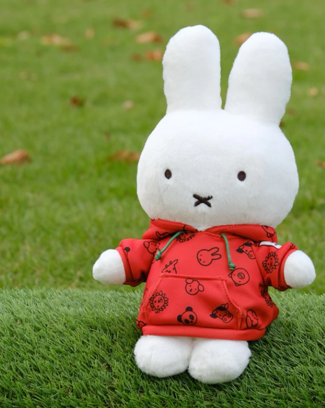 miffy＆animals 10月動物系列新品  紅色款連帽娃娃 米飛兔 米菲